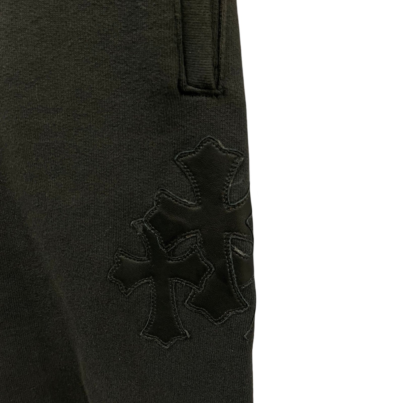 CHROME HEARTS Y NOT 3 Cemetery Cross Patch Sweat Pants Size M