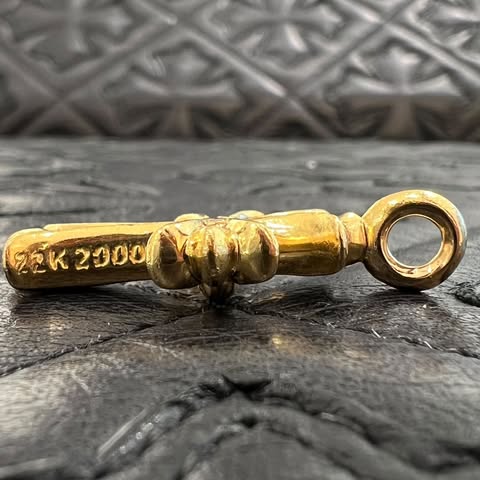 CHROME HEARTS 22K Tiny Fat Cross Pave Diamond Pendant Top クロムハーツ 22K タイニーファットクロス パヴェダイヤモンド ペンダントトップ