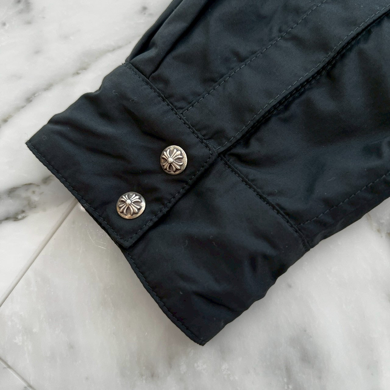 CHROME HEARTS YNOT Cross Ball Button Down Shirt Size XL クロムハーツ ワイノット クロスボールボタン ダウンシャツ サイズXL