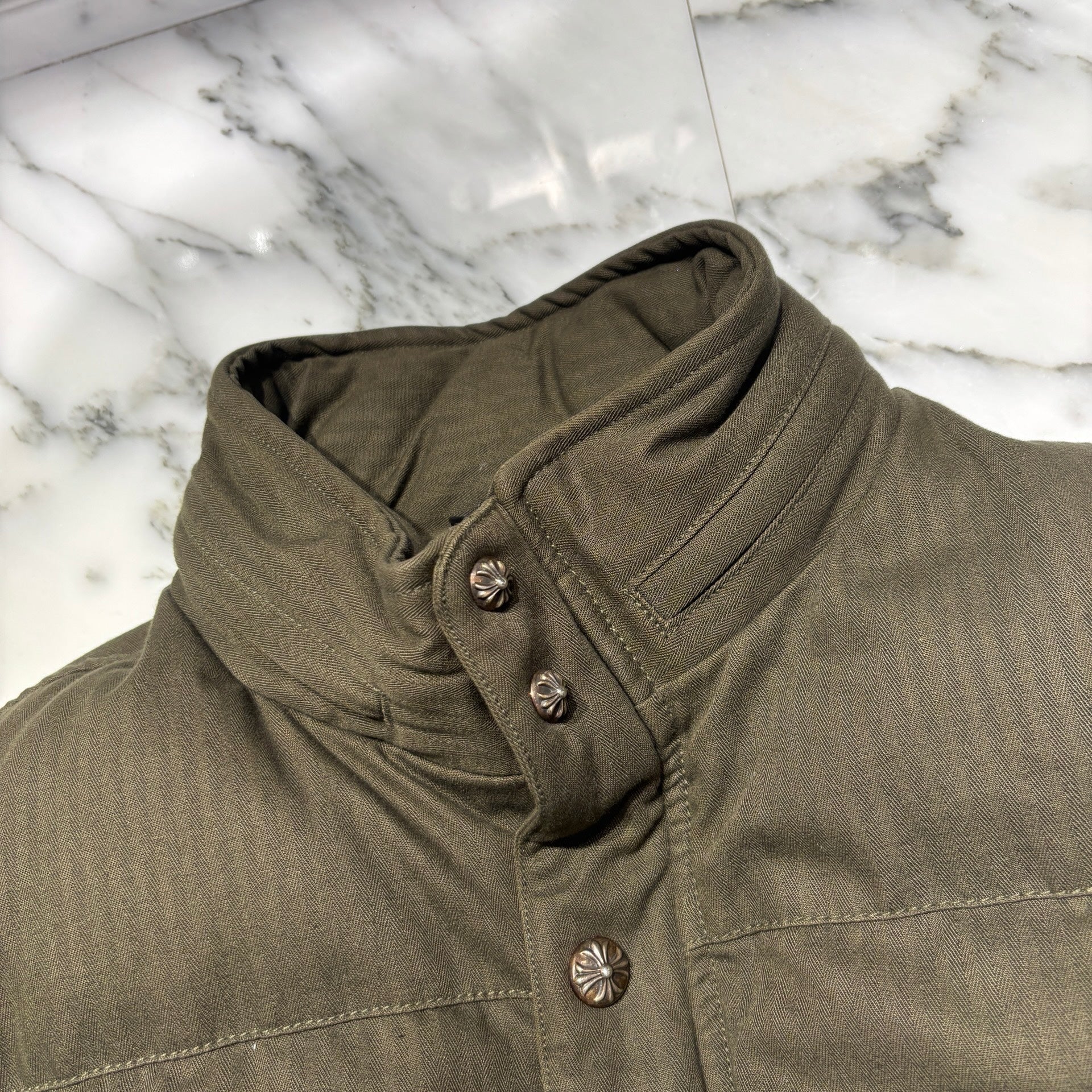 CHROME HEARTS Army Cotton Down Jacket Size XL クロムハーツ アーミー コットン ダウンジャケット サイズXL