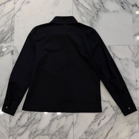 CHROME HEARTS Y NOT CH Logo Embroidery Cross Ball Button Long Sleeve Shirt Size S クロムハーツ ワイノット CHロゴ刺繡 クロスボールボタン ロングスリーブシャツ サイズS