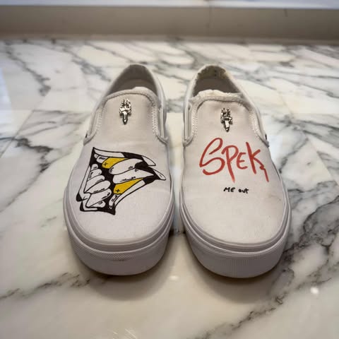 CHROME HEARTS × VANS MATTY BOY MOTION Custom Slip On Size 28.0cm クロムハーツ×バンズ マティボーイ モーション カスタム スリッポン サイズ28.0cm