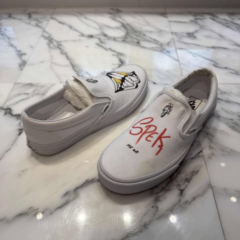 CHROME HEARTS × VANS MATTY BOY MOTION Custom Slip On Size 28.0cm クロムハーツ×バンズ マティボーイ モーション カスタム スリッポン サイズ28.0cm