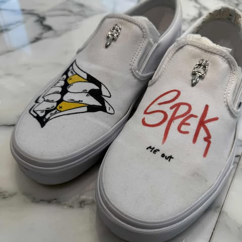 CHROME HEARTS × VANS MATTY BOY MOTION Custom Slip On Size 28.0cm クロムハーツ×バンズ マティボーイ モーション カスタム スリッポン サイズ28.0cm
