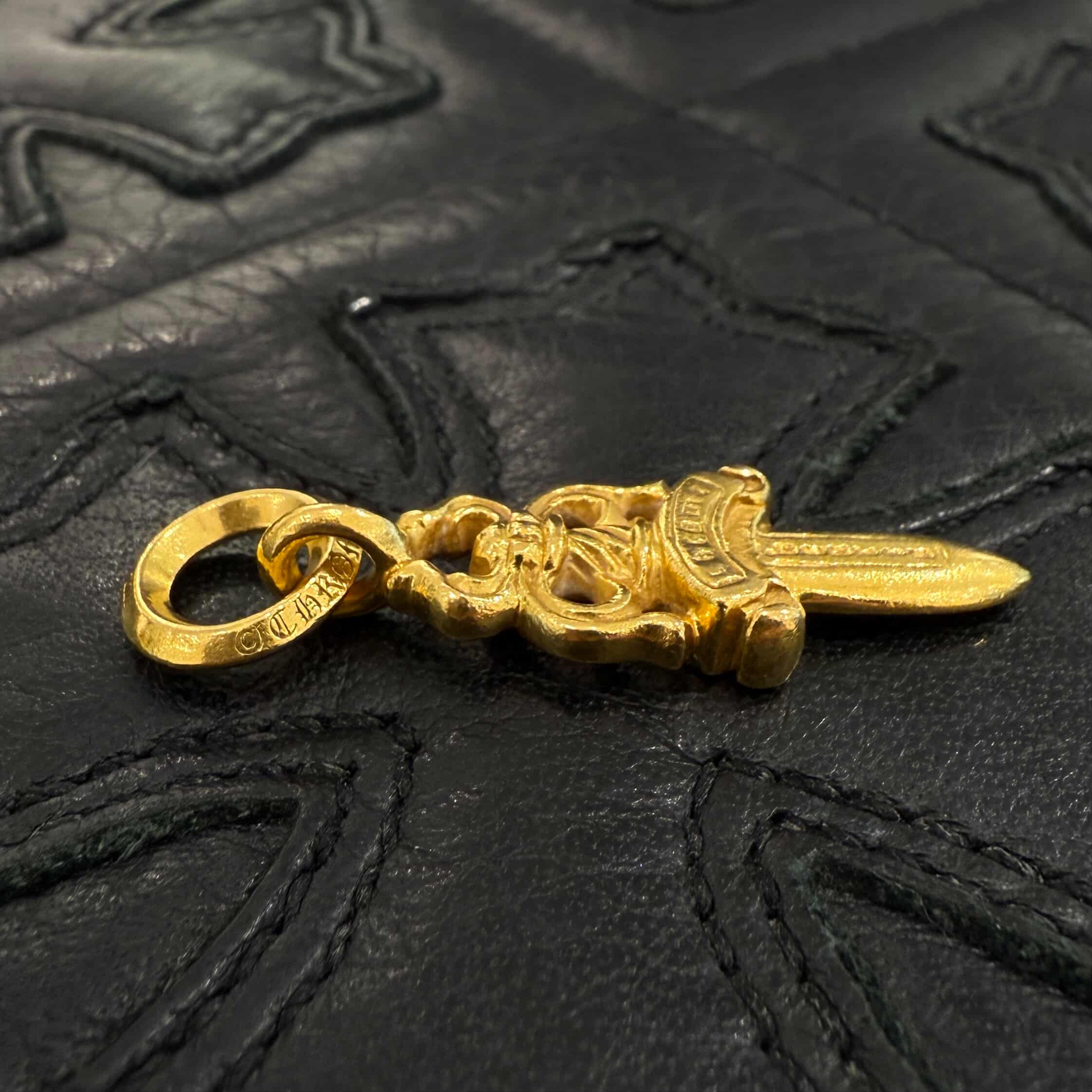 CHROME HEARTS 22K #5 Dagger Charm Pendant Top クロムハーツ 22K #5 ダガーチャーム ペンダントトップ