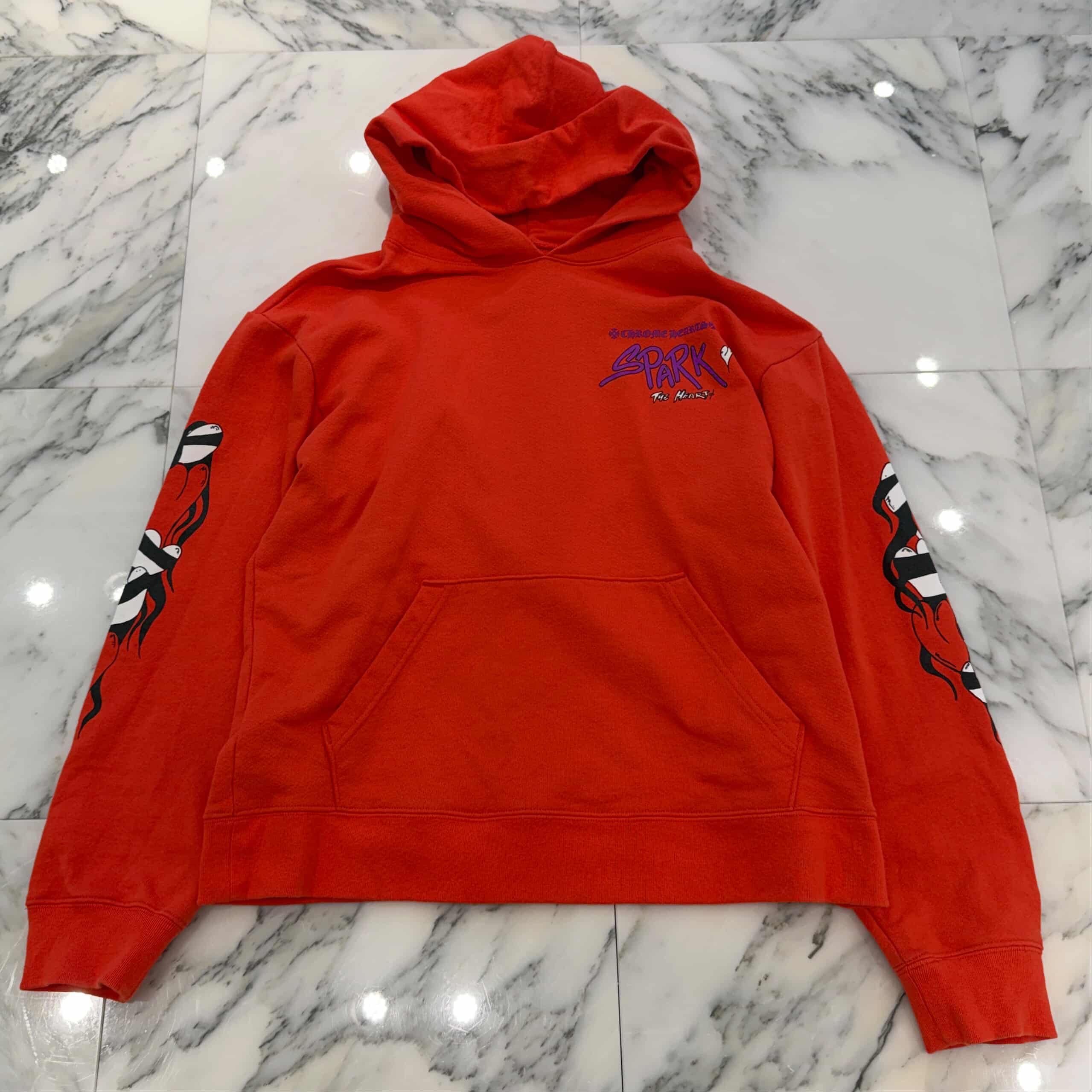 CHROME HEARTS × MATTY BOY 2023SS Sadistic Lipstick Pullover Hoodie Size L クロムハーツ × マッティボーイ サディスティック リップスティック プルオーバーフーディ サイズL