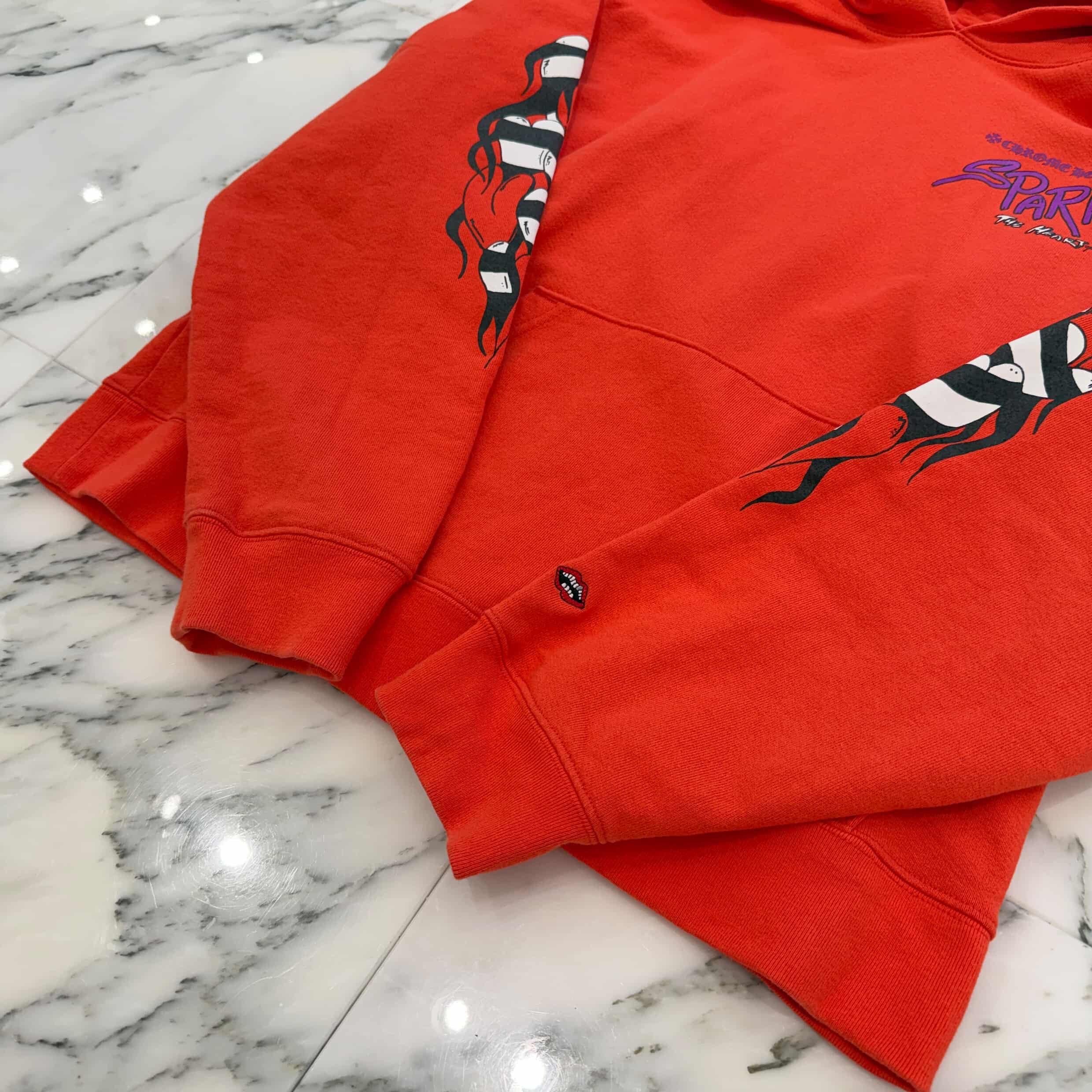 CHROME HEARTS × MATTY BOY 2023SS Sadistic Lipstick Pullover Hoodie Size L クロムハーツ × マッティボーイ サディスティック リップスティック プルオーバーフーディ サイズL