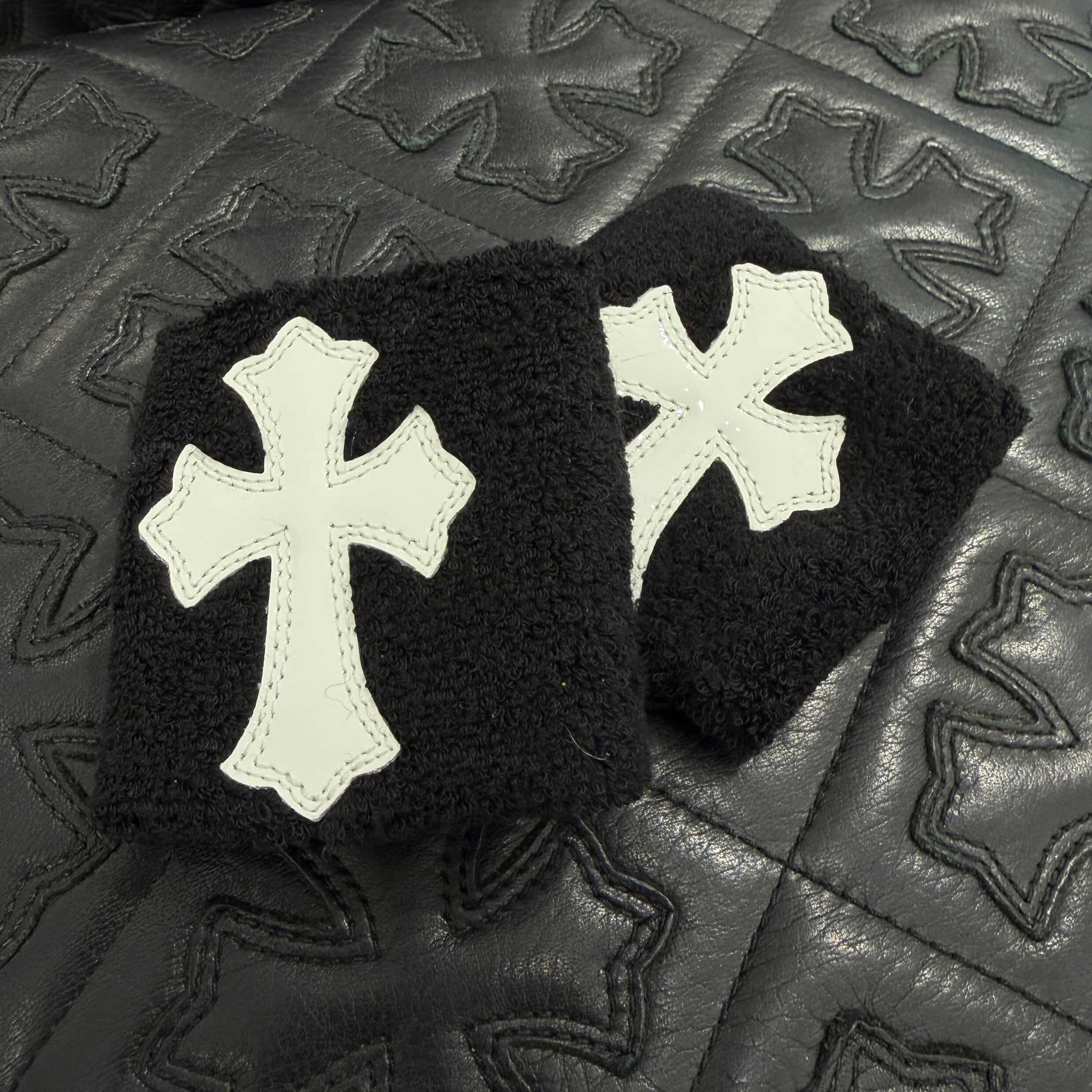 CHROME HEARTS Patent Leather Cross Patch Wrist Band Size ONE SIZE（7cm）クロムハーツ パテントレザー クロスパッチ リストバンド サイズONE SIZE（7cm）
