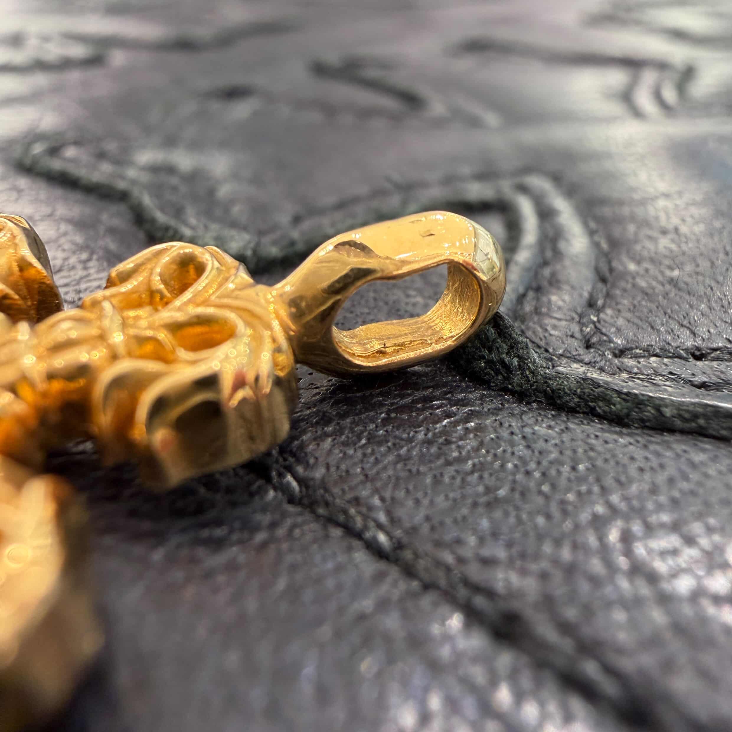 CHROME HEARTS 22K Tiny Filigree Cross Pendent Top クロムハーツ 22K タイニー フィリグリー ペンダント トップ