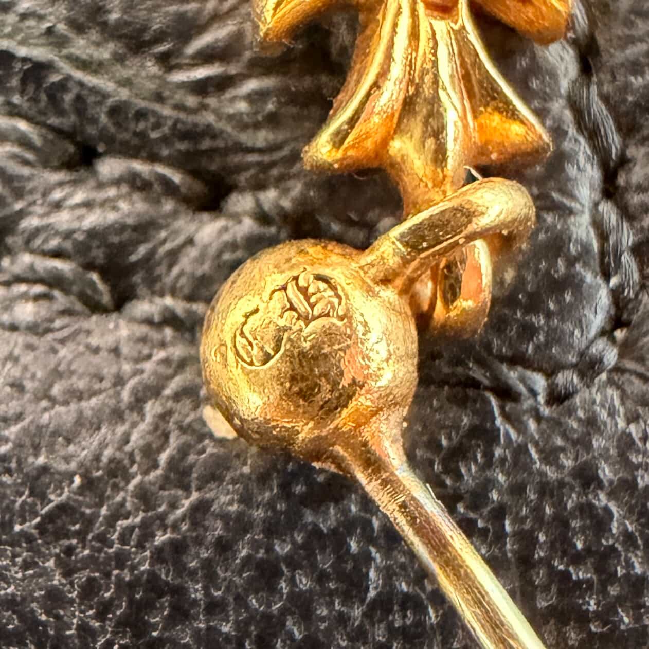 CHROME HEARTS 22K TINY E CH PLUS Earring 1 Diamond クロムハーツ 22K タイニーE CHプラス イヤリング ピアス 1ダイヤモンド