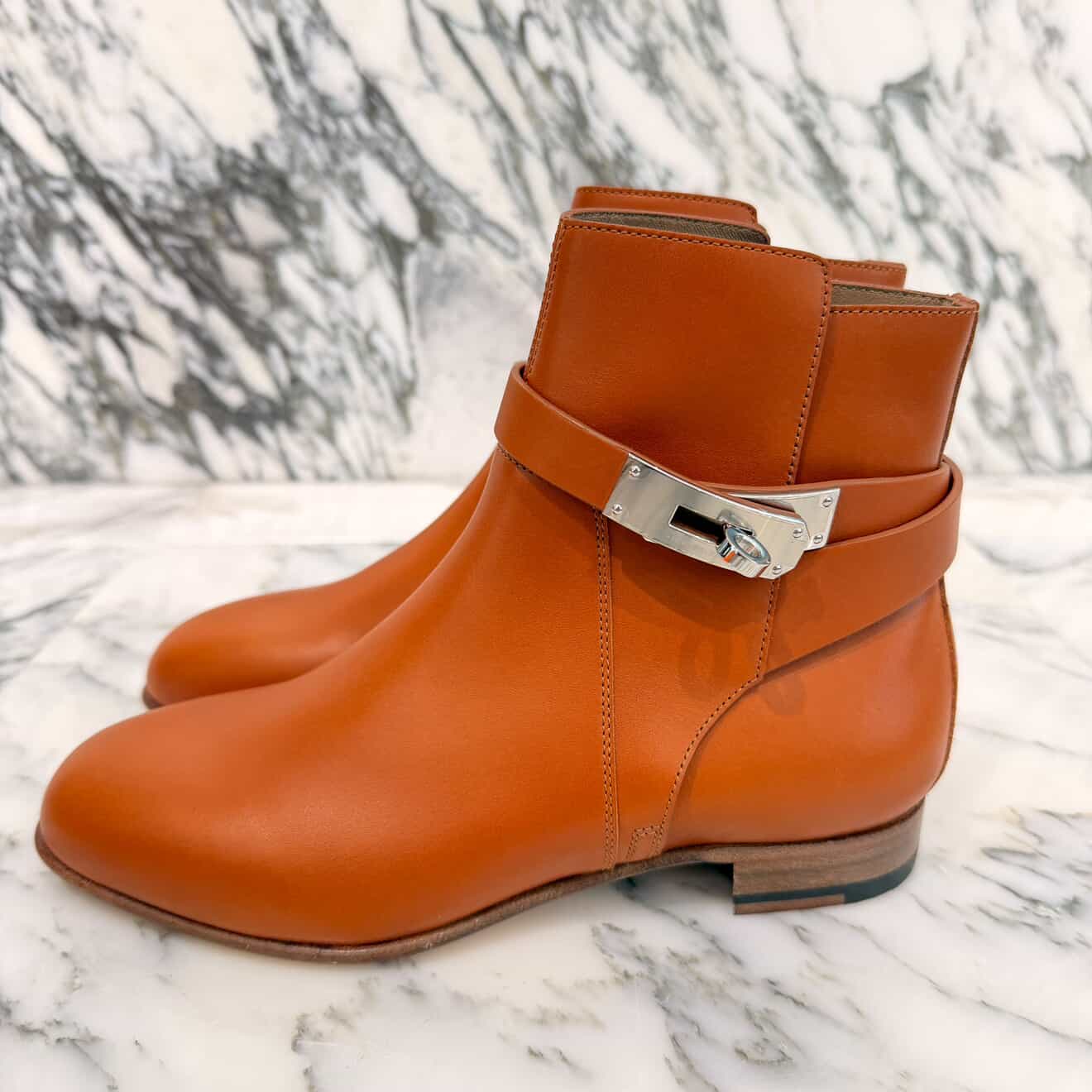 HERMES Short Boots "NEO" H202255Z A3340 Size 35 1/2 (22.5cm～23.0cm) エルメス ショートブーツ "ネオ" ナチュラル サイズ35 1/2 (22.5cm～23.0cm)