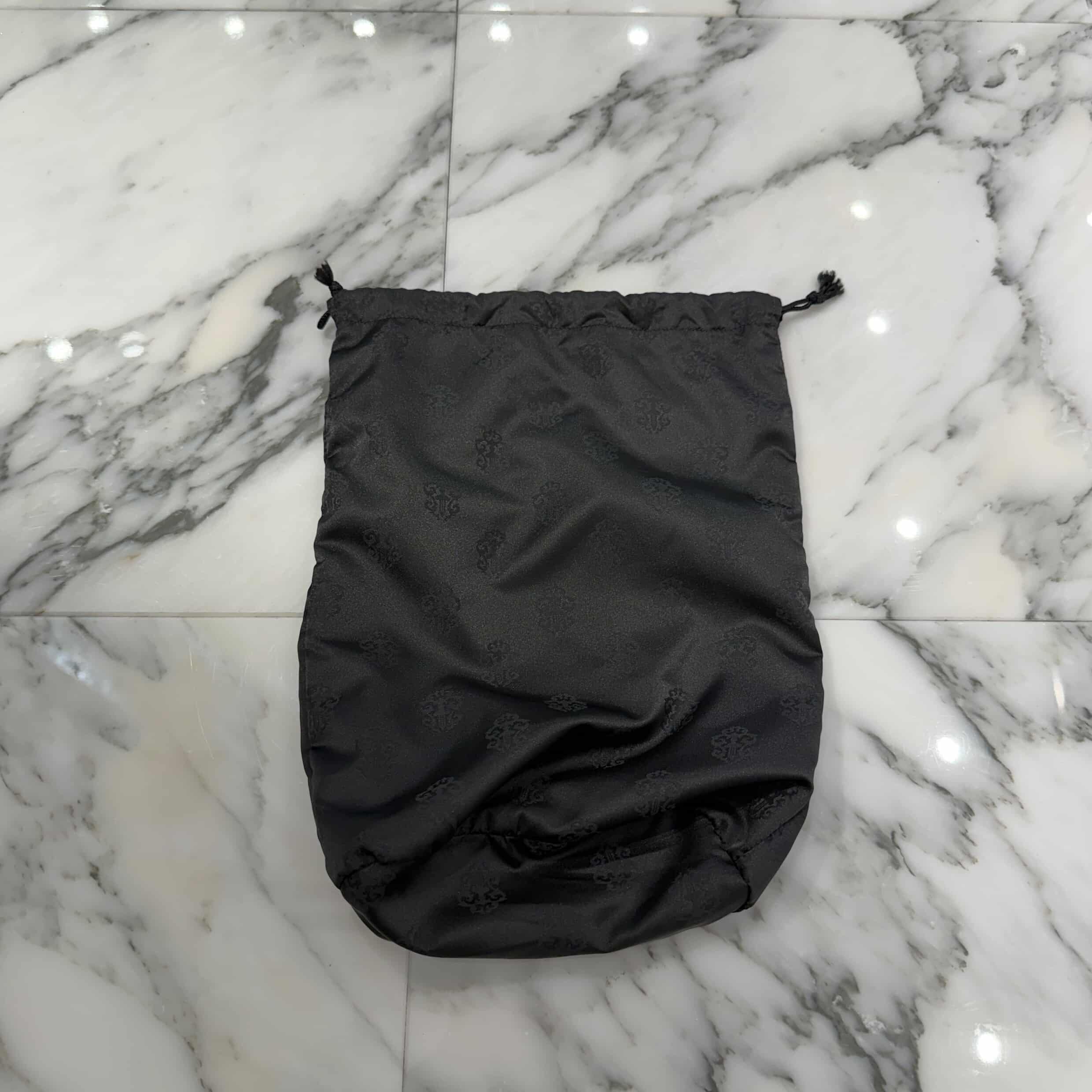 CHROME HEARTS DRAWSTRING Cemetery Cross Patch Sack クロムハーツ ドローストリング セメタリー クロスパッチ サック 巾着