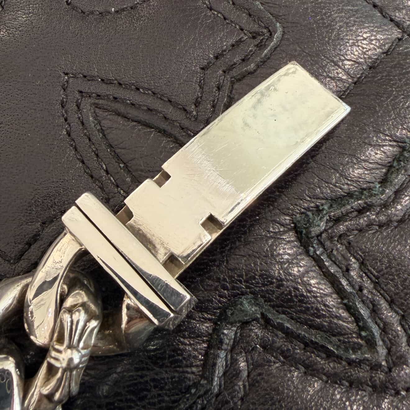 CHROME HEARTS CH X Extra Fancy Chain Floral Cross ID Bracelet 11 LINK クロムハーツ CH X エクストラファンシーチェーン フローラルクロスID ブレスレット 11リンク