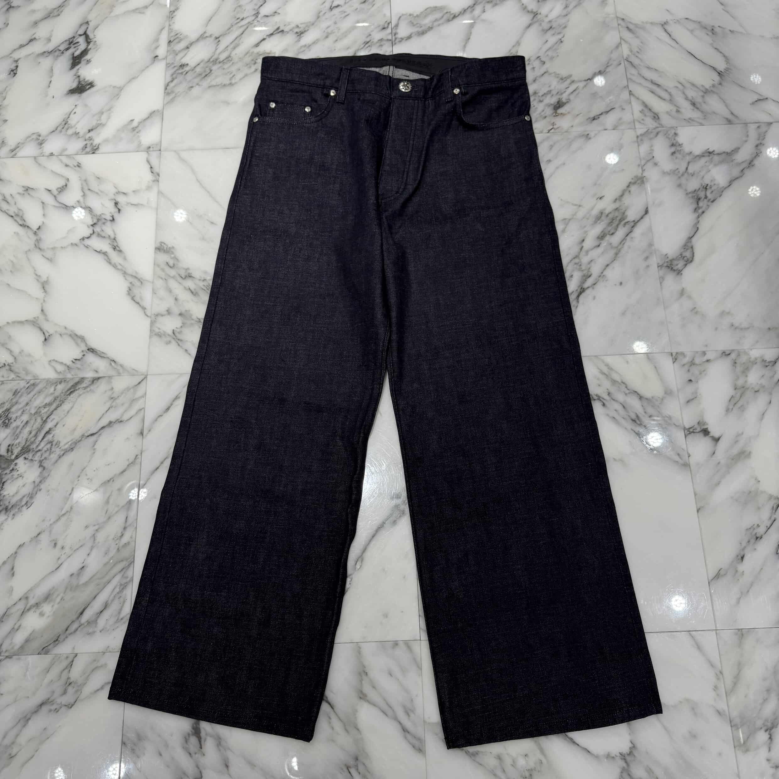 CHROME HEARTS KS FIT Cross Ball Button Denim Pants Size 34 クロムハーツ KSフィット クロスボールボタン デニムパンツ サイズ34