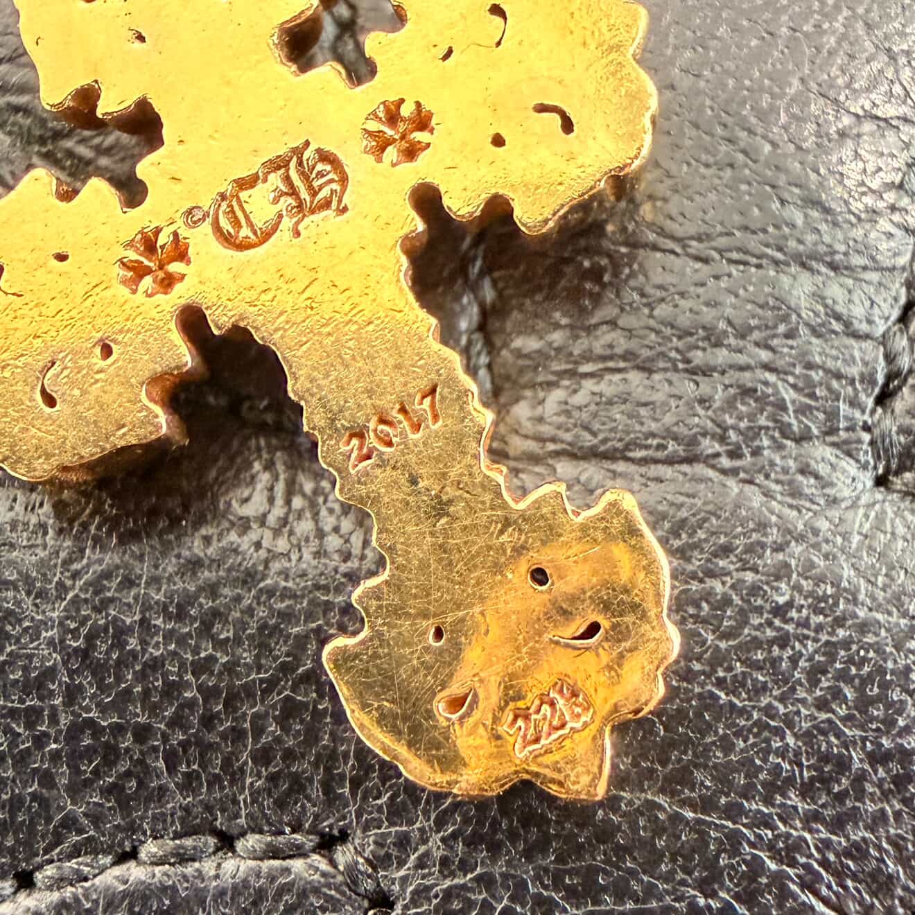 CHROME HEARTS 22K Tiny Filigree Cross Pave Diamond Pendent Top クロムハーツ 22K タイニー フィリグリークロス パヴェダイヤモンド ペンダント トップ