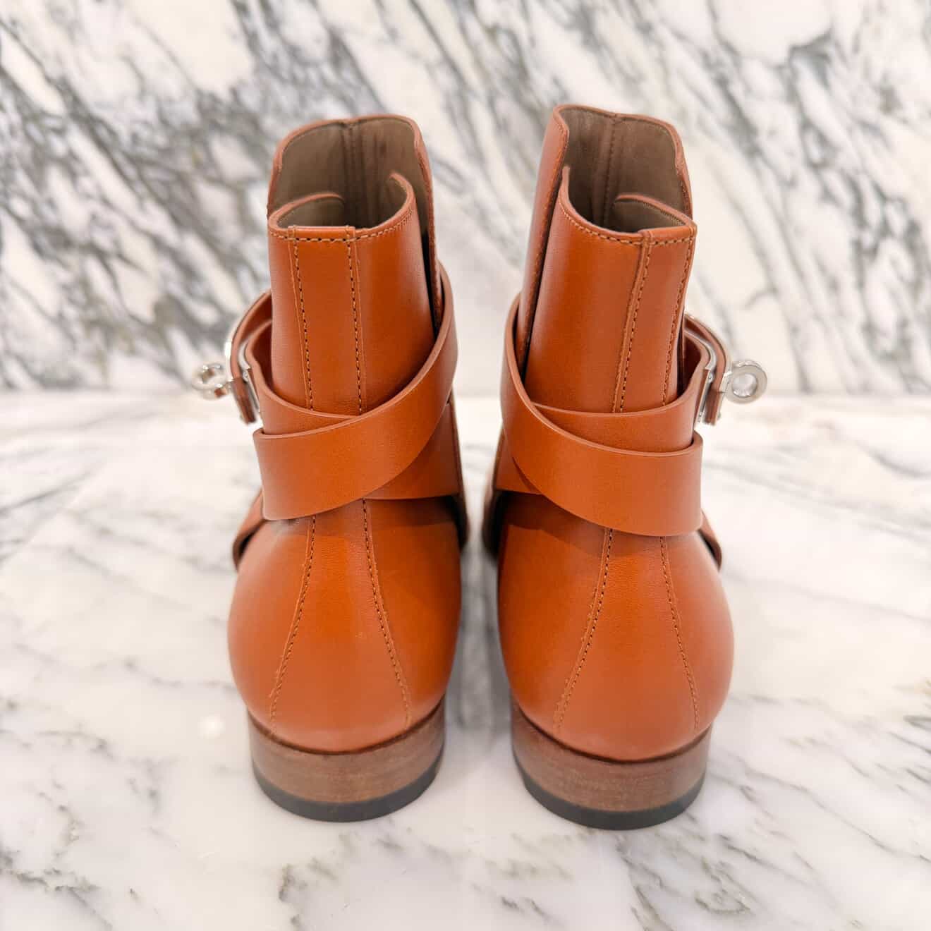 HERMES Short Boots "NEO" H202255Z A3340 Size 35 1/2 (22.5cm～23.0cm) エルメス ショートブーツ "ネオ" ナチュラル サイズ35 1/2 (22.5cm～23.0cm)