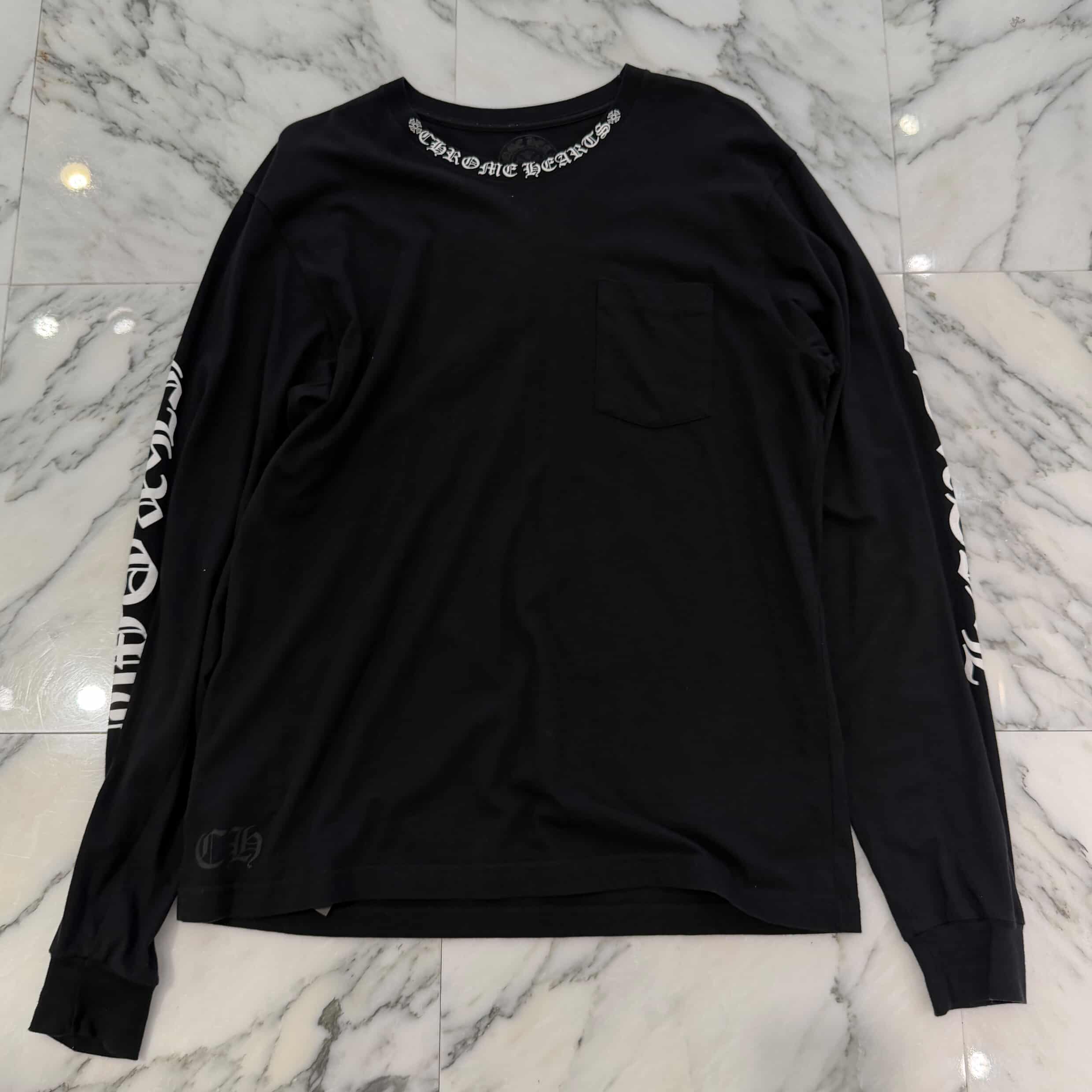 CHROME HEARTS Neck Logo Long Sleeve Tee Size XL クロムハーツ ネックロゴ ロングスリーブ Tシャツ サイズXL