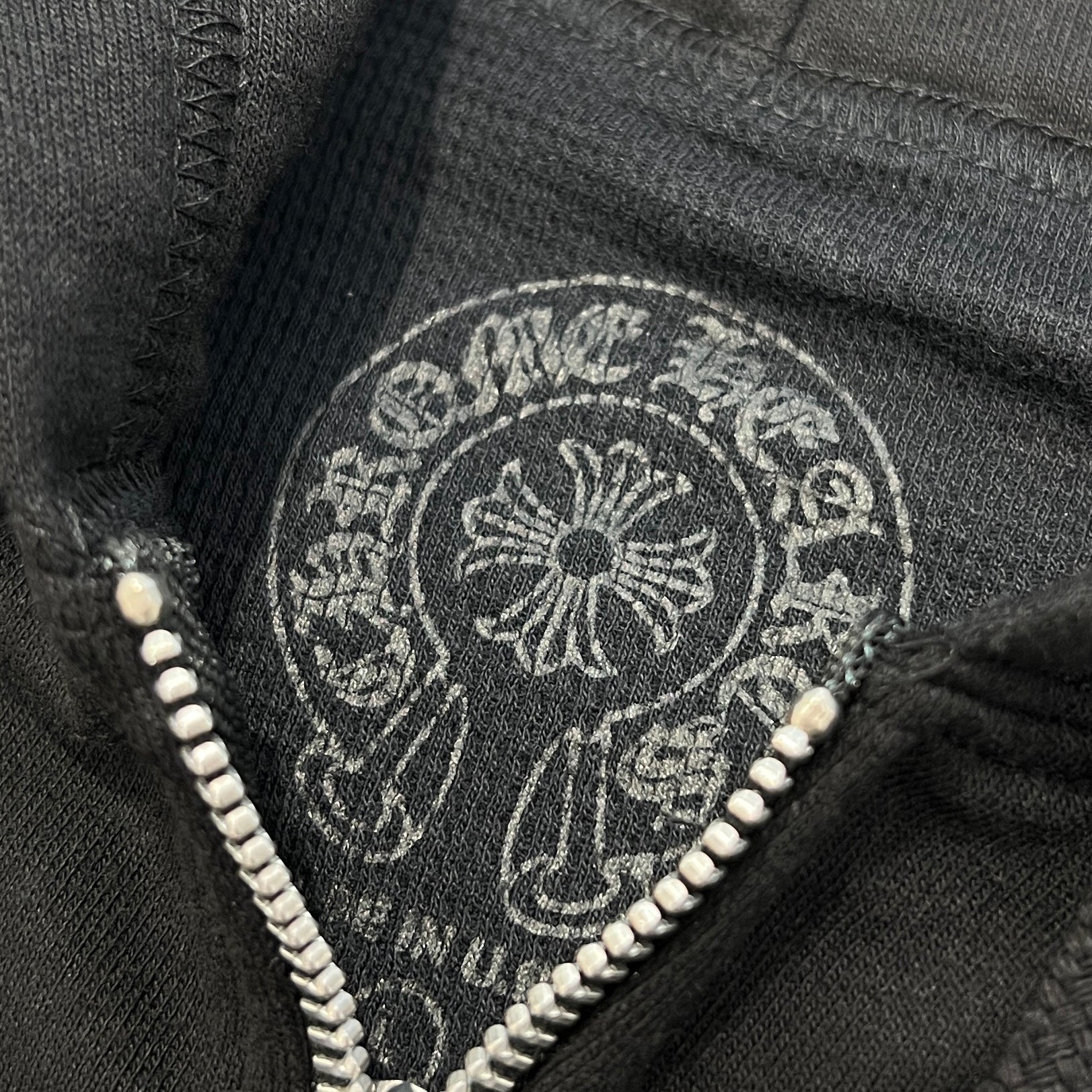 CHROME HEARTS Floral Cross Horseshoe Zip Up Hoodie Size L クロム