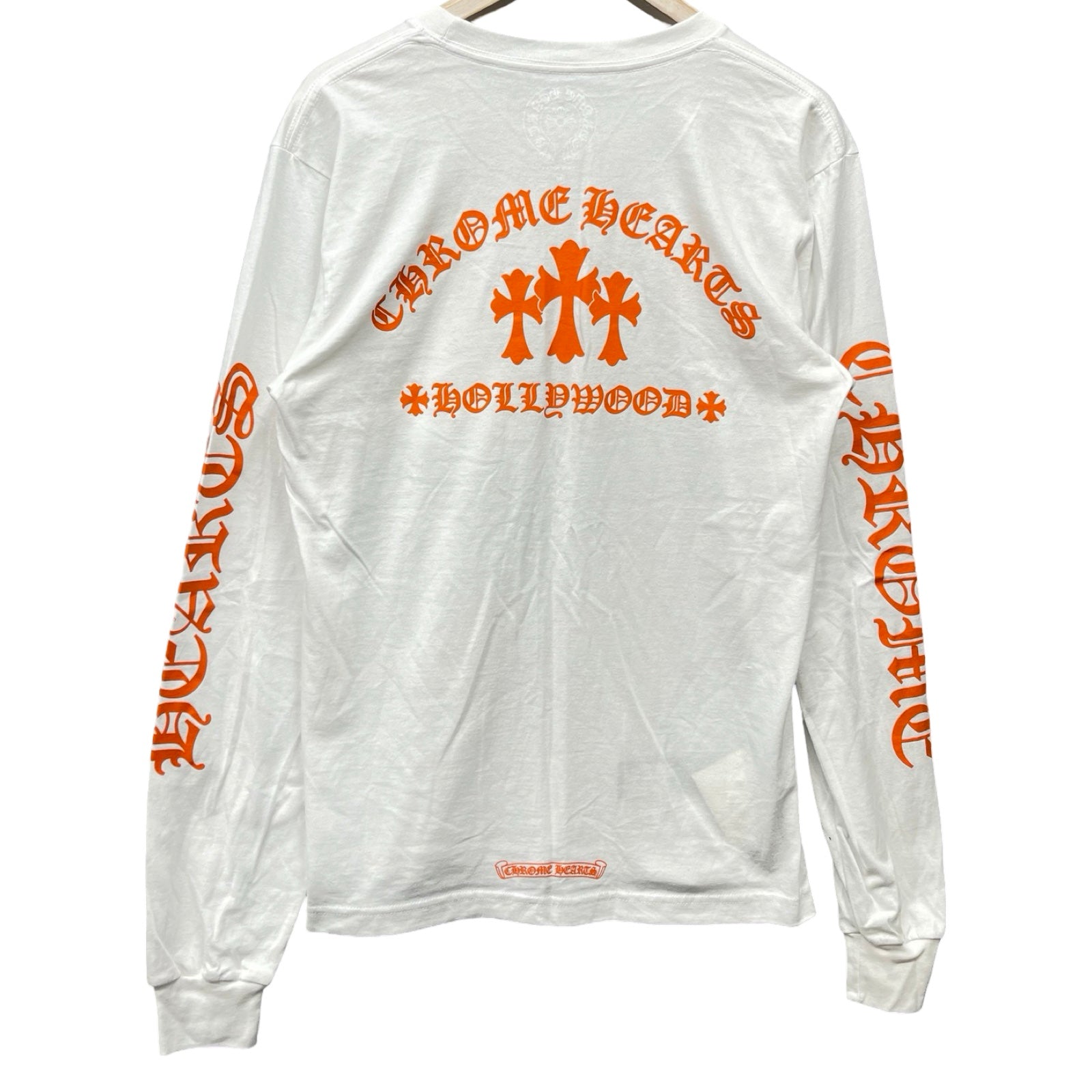 CHROME HEARTS King Taco 3 Cemetery Cross Long Sleeve Tee Size L