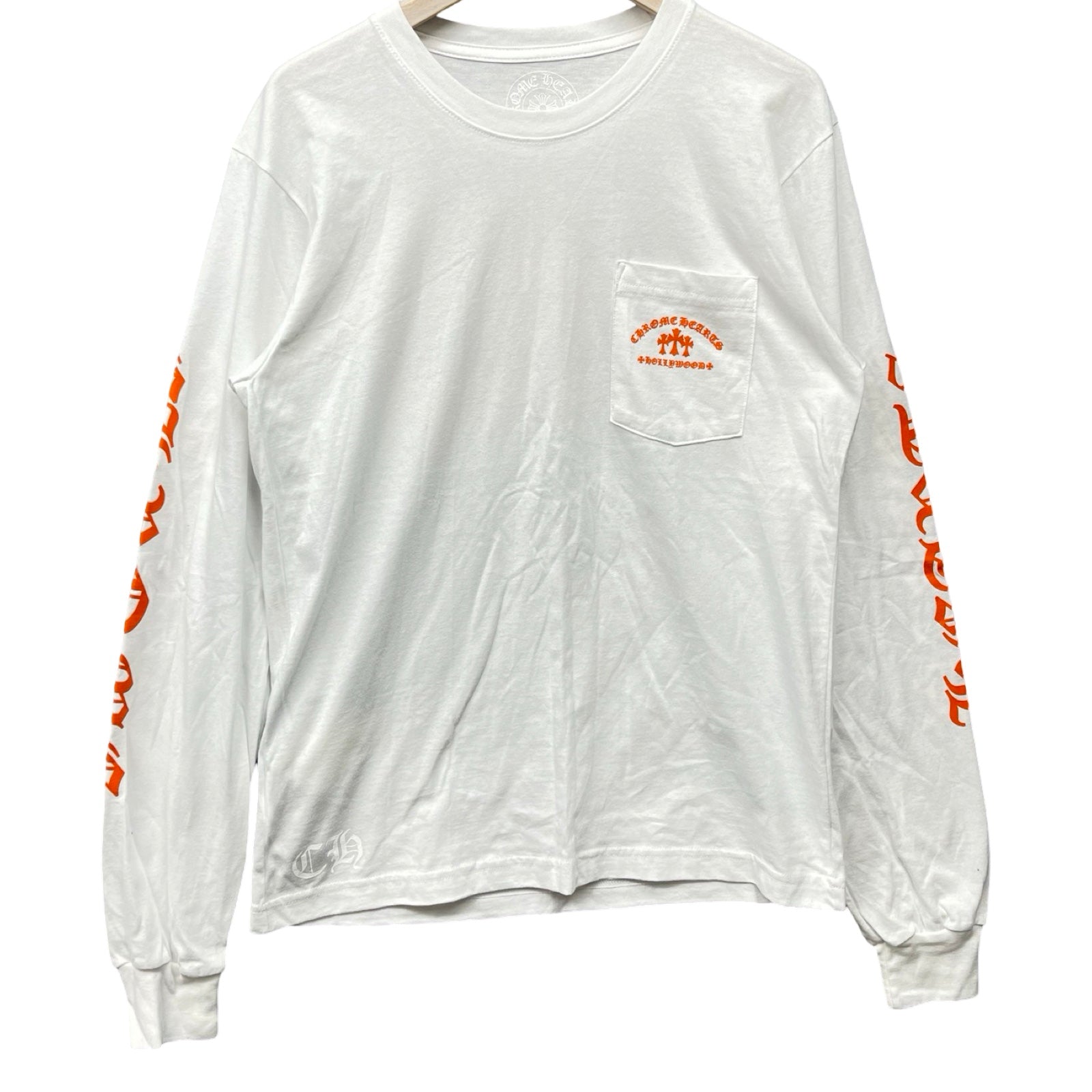 CHROME HEARTS King Taco 3 Cemetery Cross Long Sleeve Tee Size L