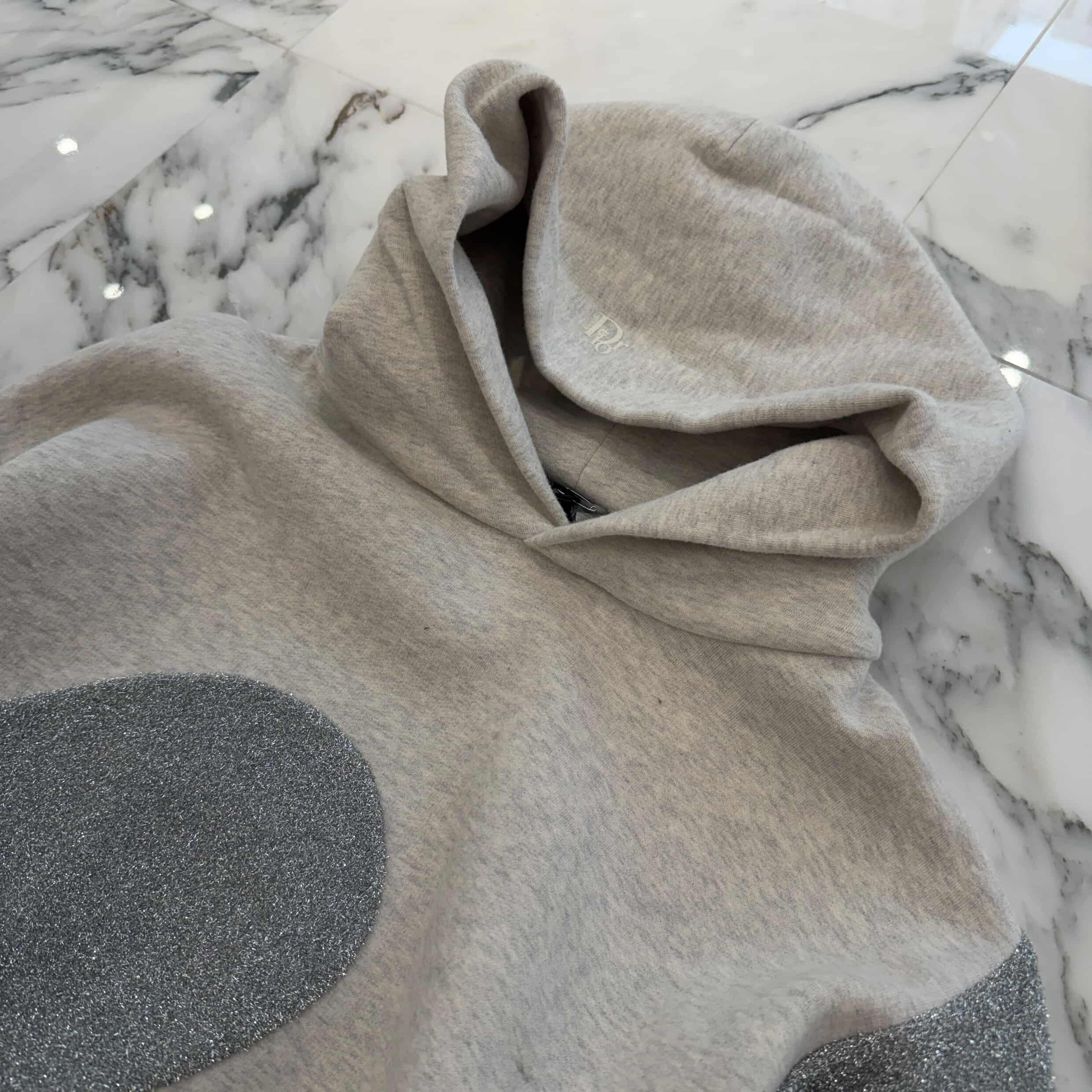 DIOR × ERL 2023SS Glitter Mix Relaxed Fit Pullover Hoodie 313J646A0815 Size XL ディオール×エーアールエル グリッターミックス リラックスフィット プルオーバーフーディ サイズXL