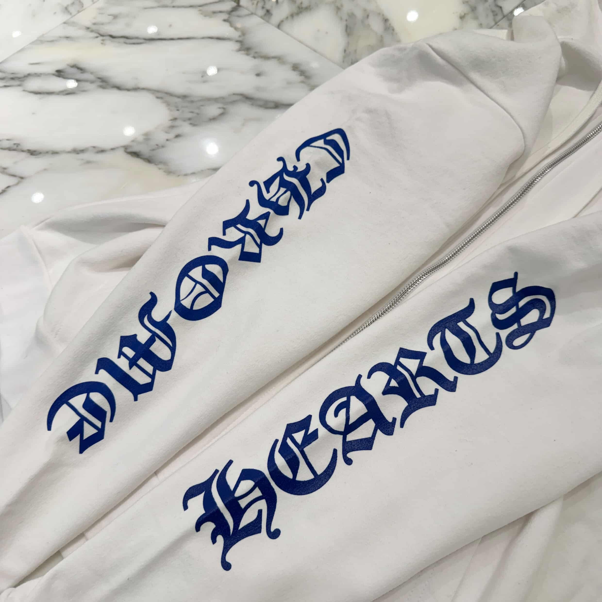 CHROME HEARTS Vertical Logo Zip Up Hoodie Size L クロムハーツ ヴァーティカルロゴ ジップアップフーディー サイズL