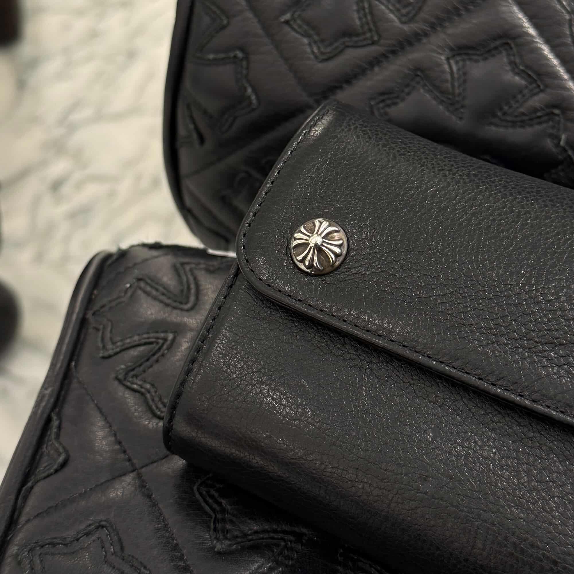 CHROME HEARTS Wave Mini Cross Ball Wallet クロムハーツ ウェーブ ミニ クロスボール ウォレット