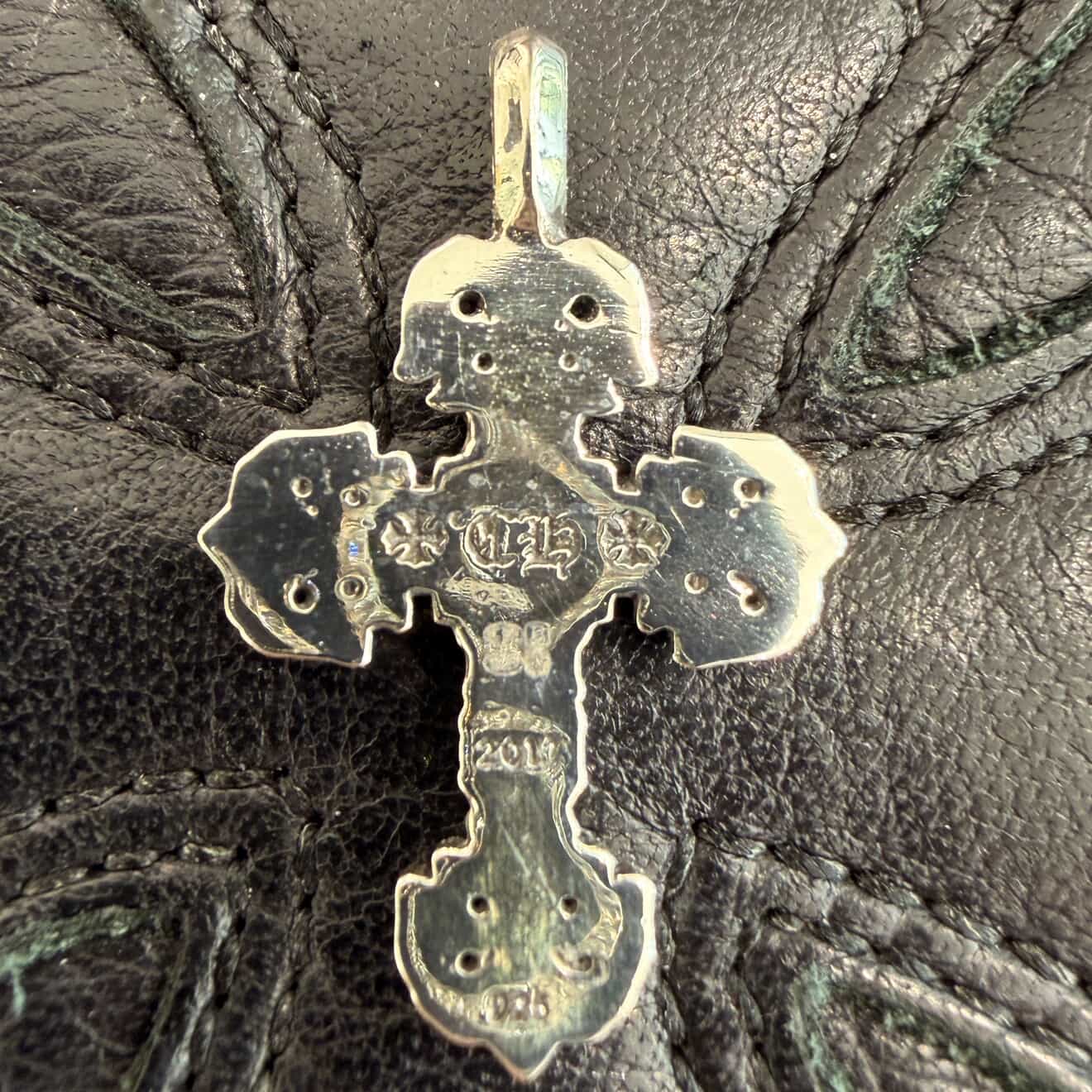 CHROME HEARTS Filigree Cross Charm 1 Diamond Pendant Top クロムハーツ フィリグリークロス チャーム 1ダイヤモンド ペンダントトップ