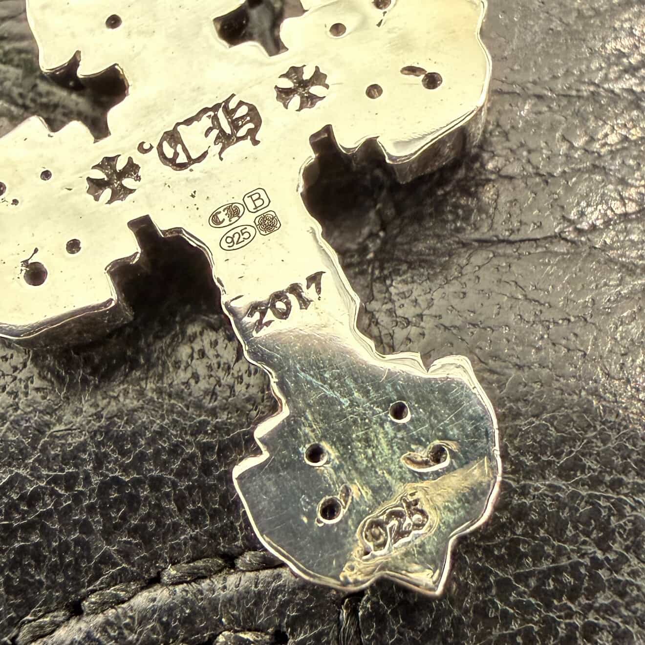 CHROME HEARTS Filigree Cross Charm 1 Diamond Pendant Top クロムハーツ フィリグリークロス チャーム 1ダイヤモンド ペンダントトップ