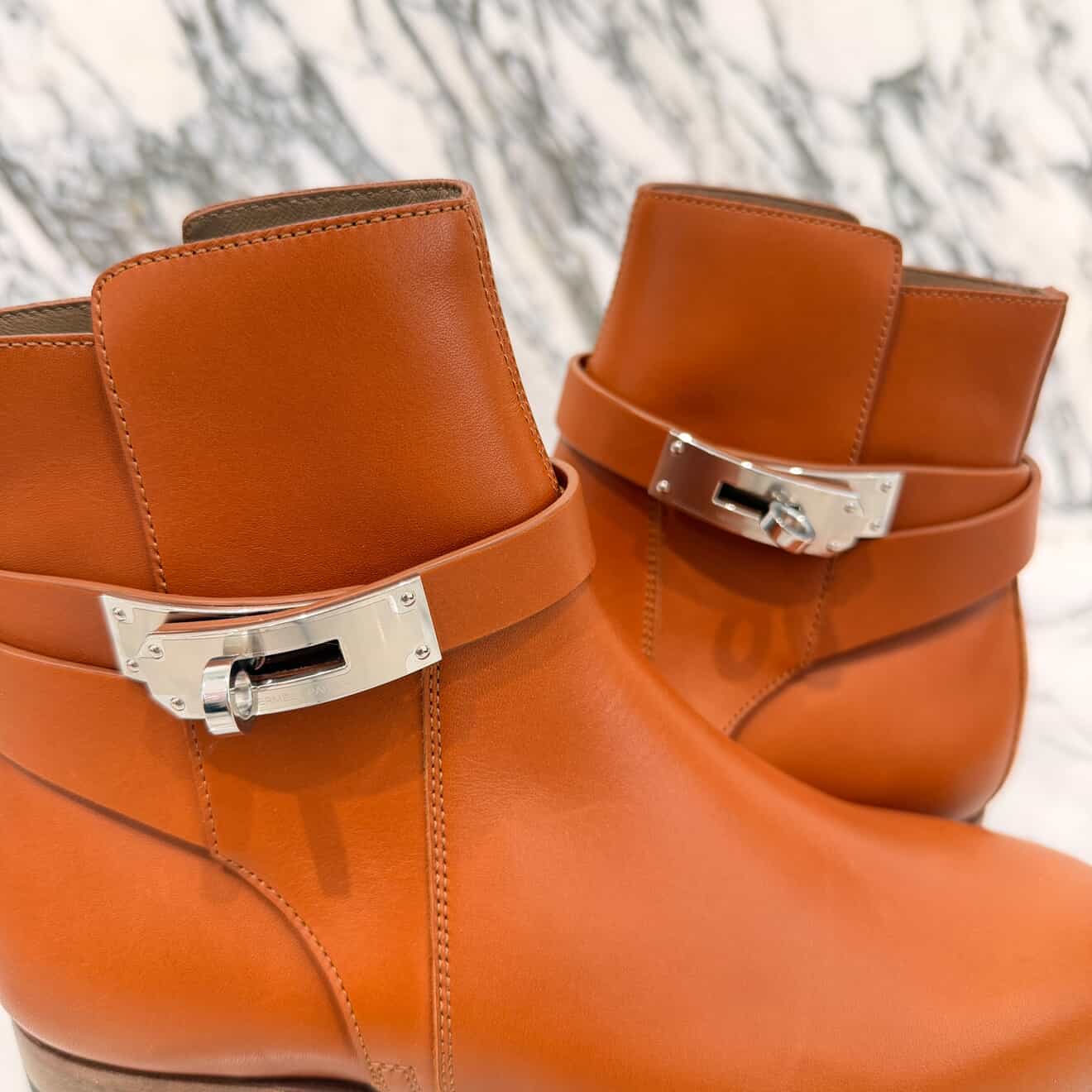 HERMES Short Boots "NEO" H202255Z A3340 Size 35 1/2 (22.5cm～23.0cm) エルメス ショートブーツ "ネオ" ナチュラル サイズ35 1/2 (22.5cm～23.0cm)