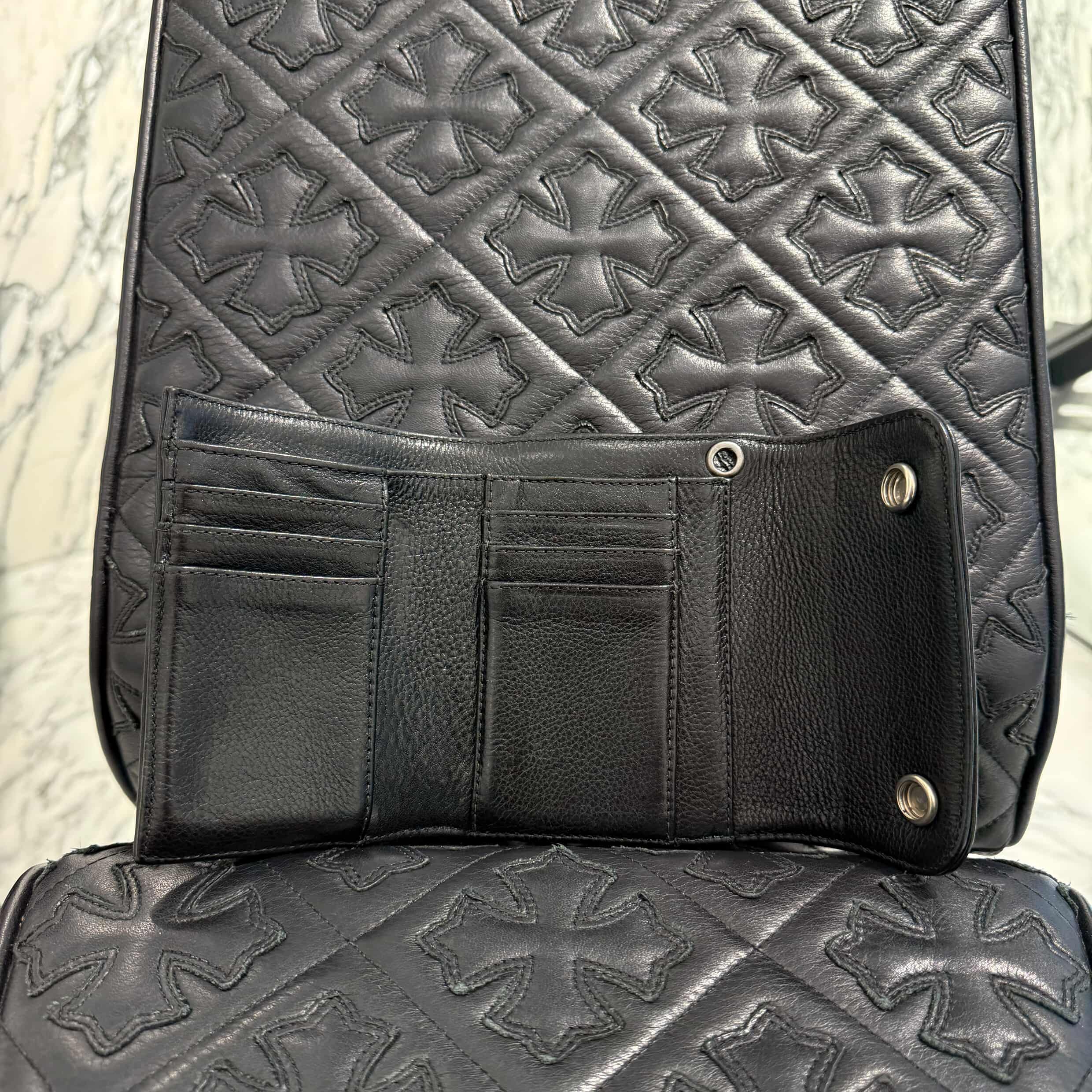 CHROME HEARTS Wave Mini Cross Ball Wallet クロムハーツ ウェーブ ミニ クロスボール ウォレット