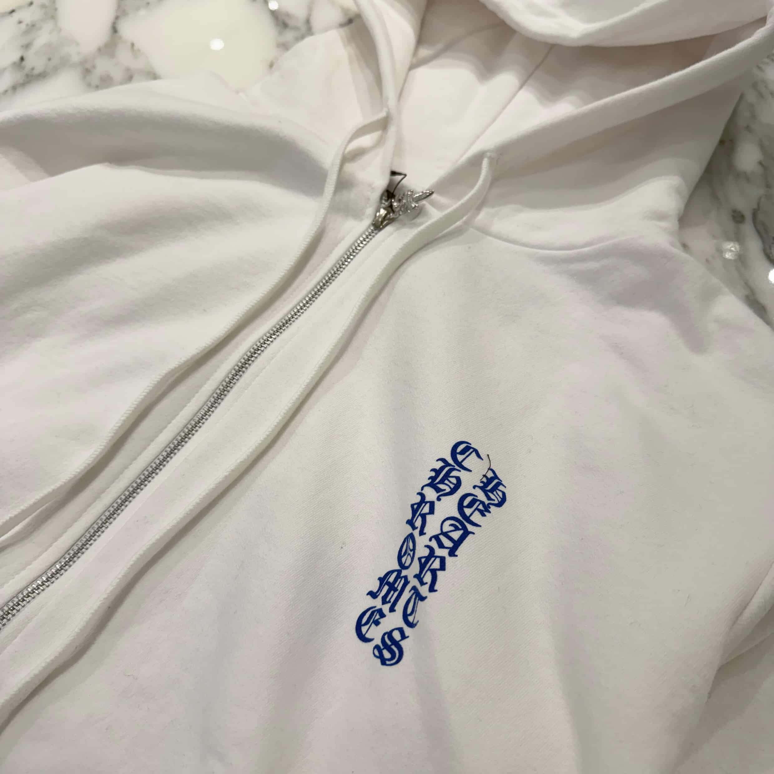 CHROME HEARTS Vertical Logo Zip Up Hoodie Size L クロムハーツ ヴァーティカルロゴ ジップアップフーディー サイズL