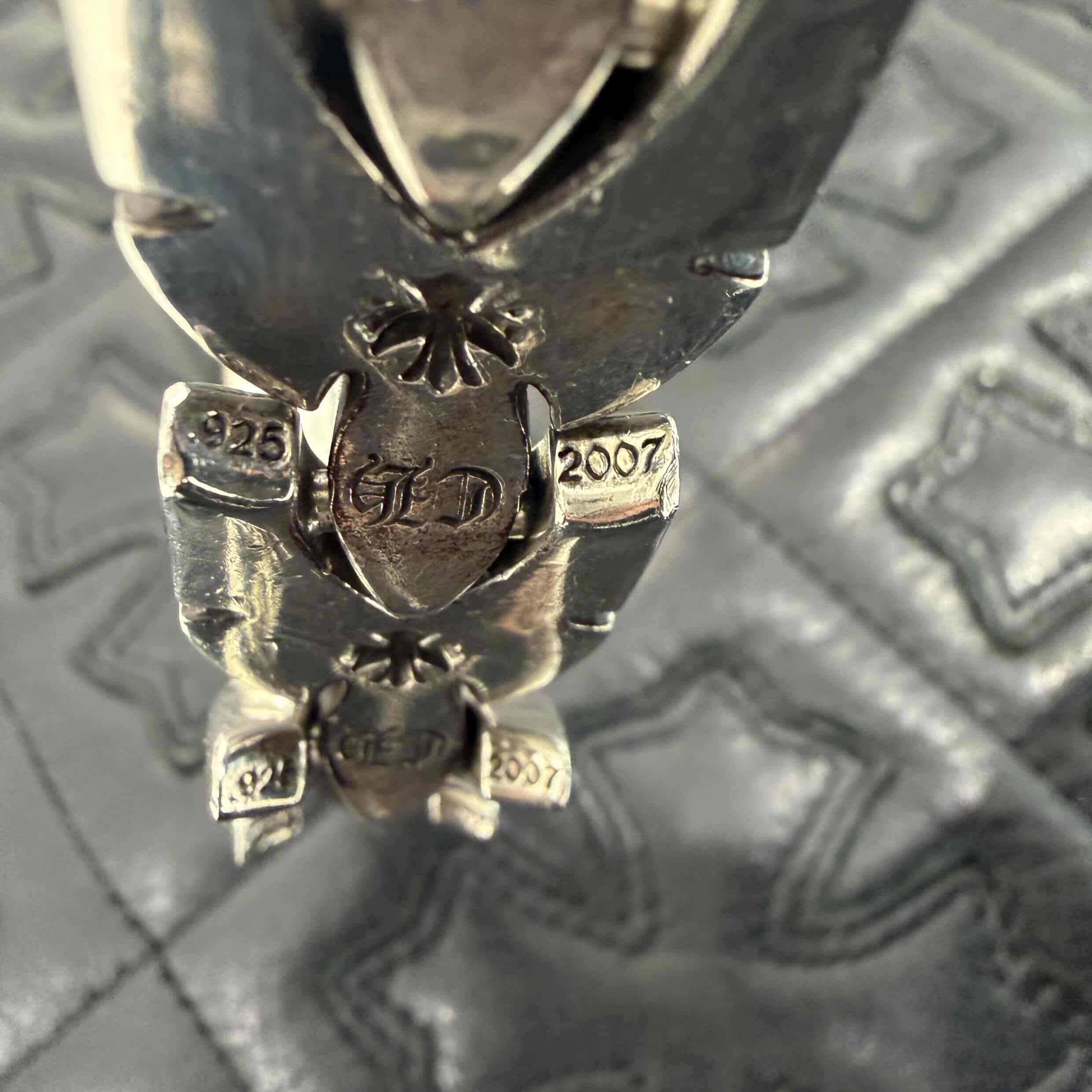 CHROME HEARTS Large Flare Knee Link Bracelet Size 9 LINK クロムハーツ ラージフレアニーリンク ブレスレット サイズ9リンク