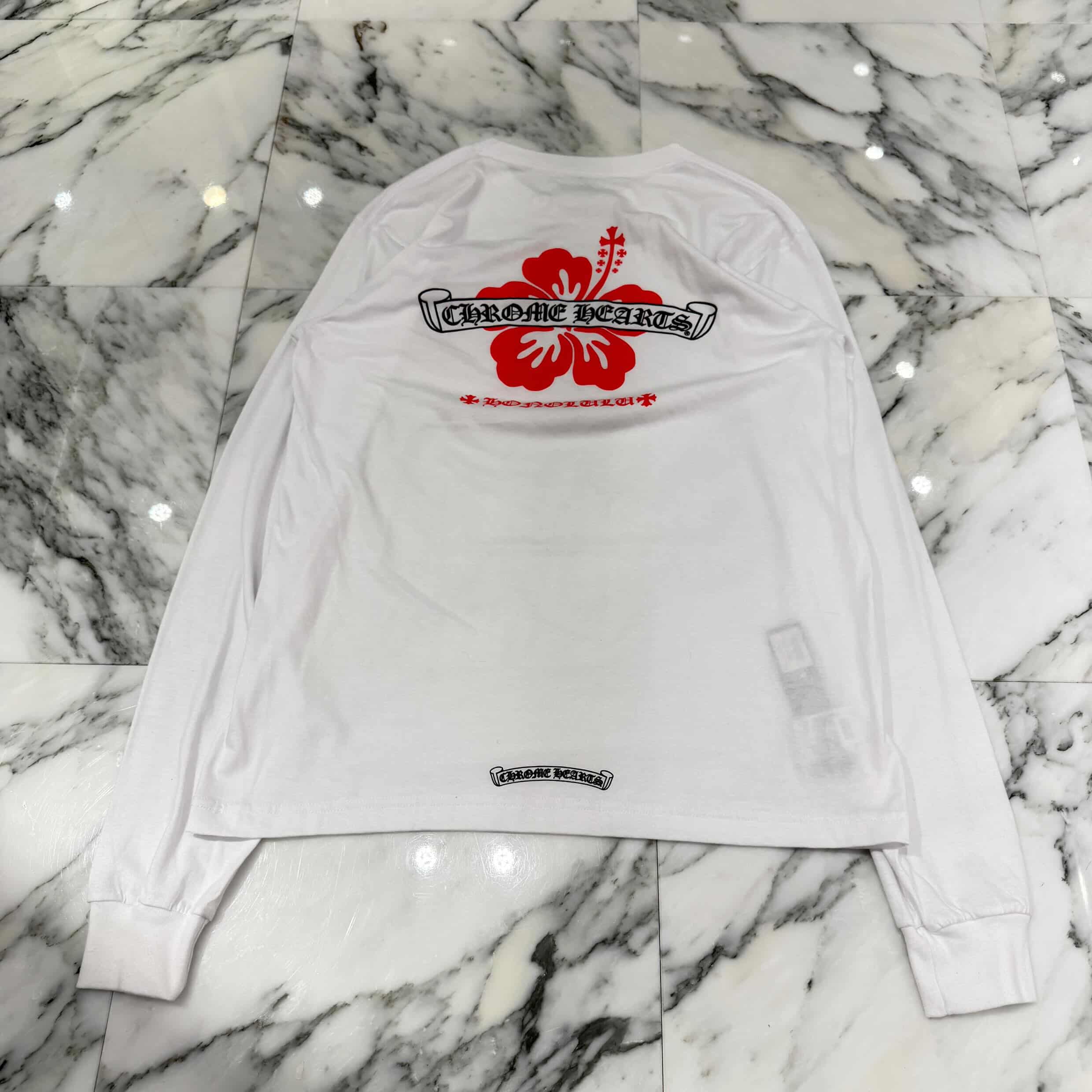 CHROME HEARTS Honolulu Limited Back Scroll Logo Long Sleeve Tee Size L クロムハーツ ホノルル限定 バックスクロールロゴ ロングスリーブTシャツ サイズL