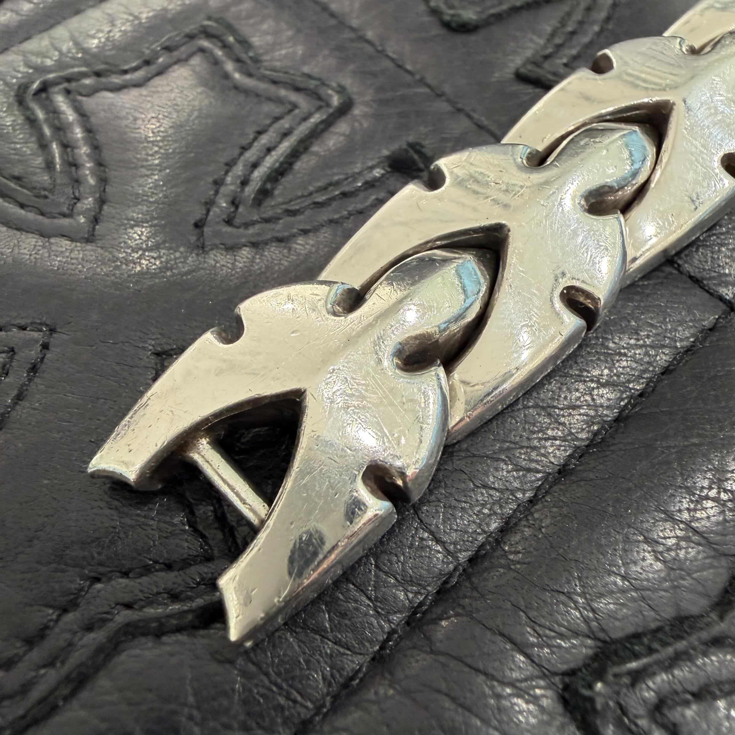 CHROME HEARTS Large Flare Knee Link Bracelet Size 9 LINK クロムハーツ ラージフレアニーリンク ブレスレット サイズ9リンク
