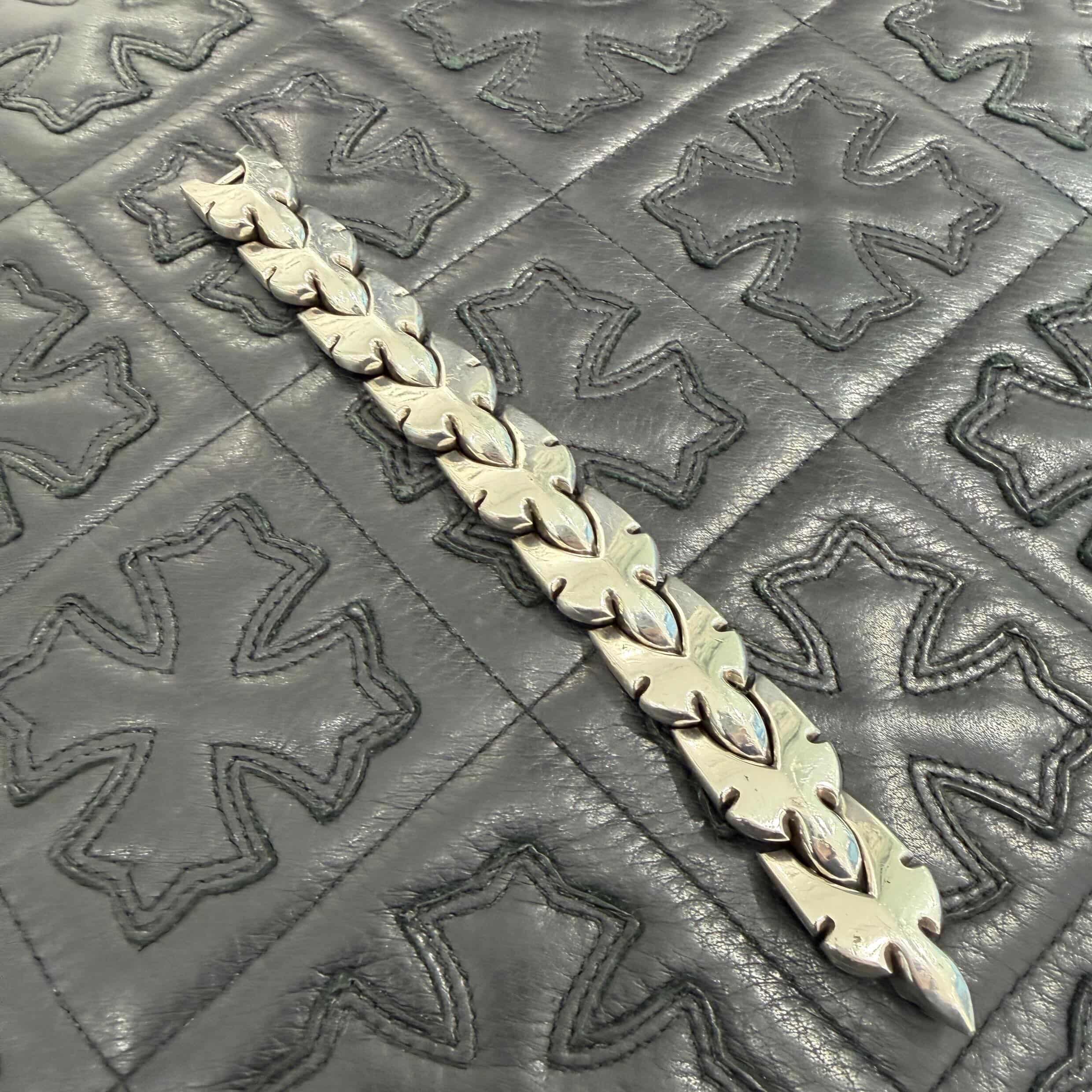 CHROME HEARTS Large Flare Knee Link Bracelet Size 9 LINK クロムハーツ ラージフレアニーリンク ブレスレット サイズ9リンク