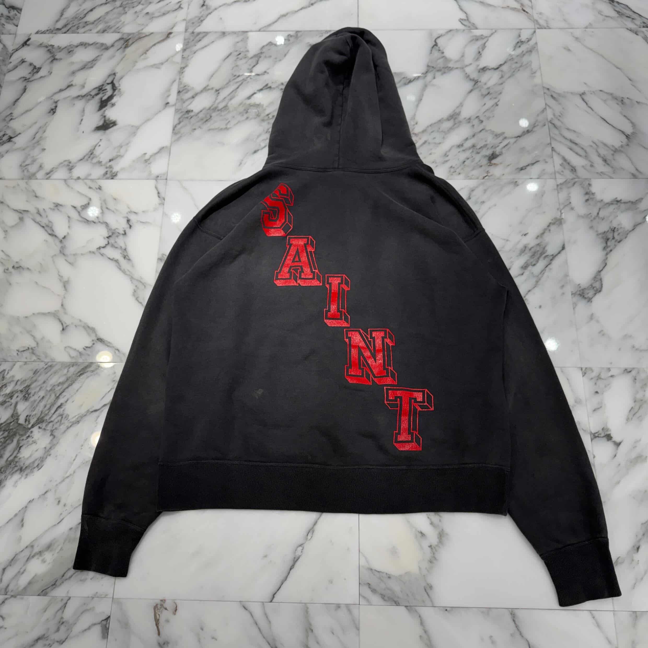 SAINT Mxxxxxx 2024SS ANGEL Pullover Hoodie SM-YS8-0000-034 Size XL セントマイケル エンジェル プルオーバーフーディ サイズXL