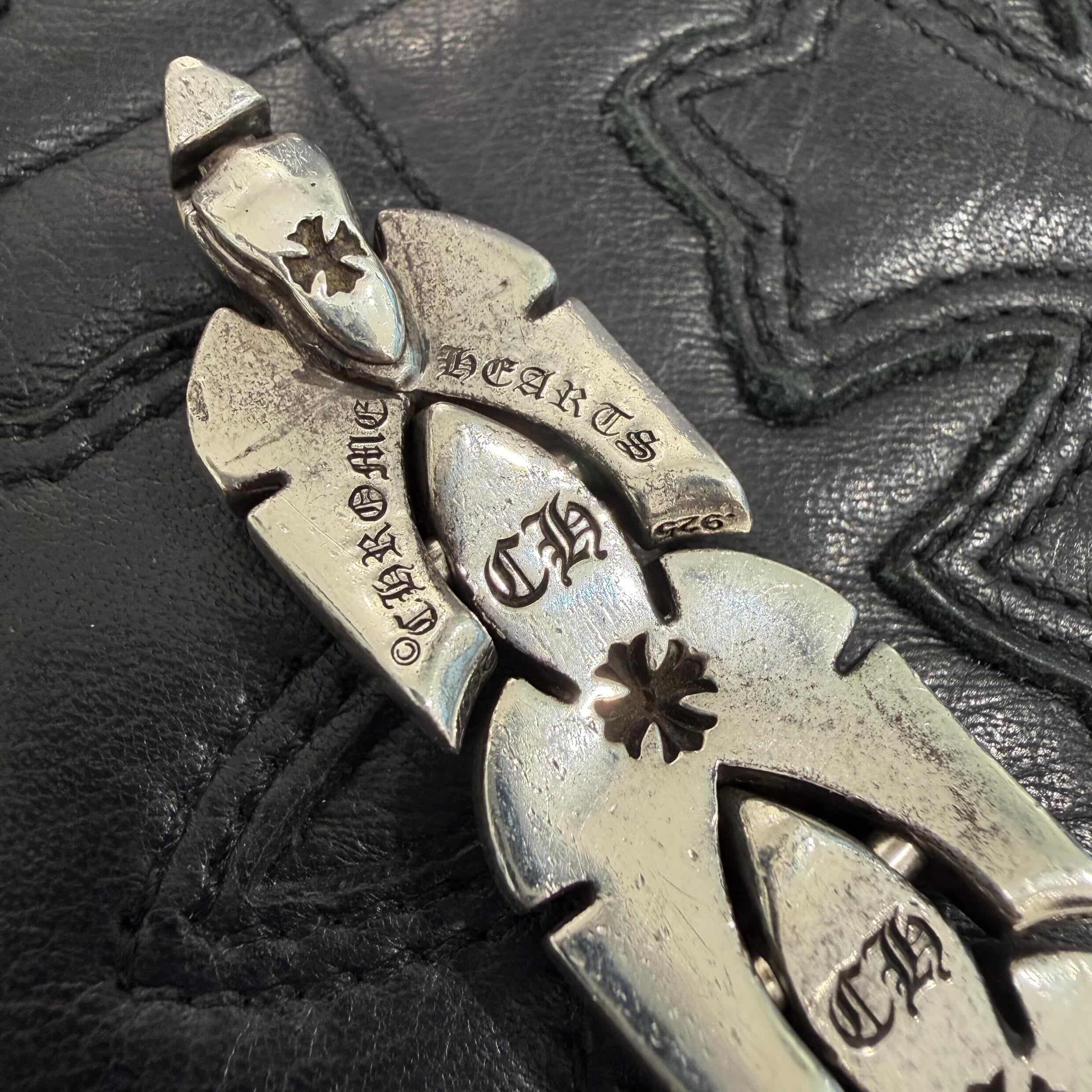 CHROME HEARTS Large Flare Knee Link Bracelet Size 9 LINK クロムハーツ ラージフレアニーリンク ブレスレット サイズ9リンク