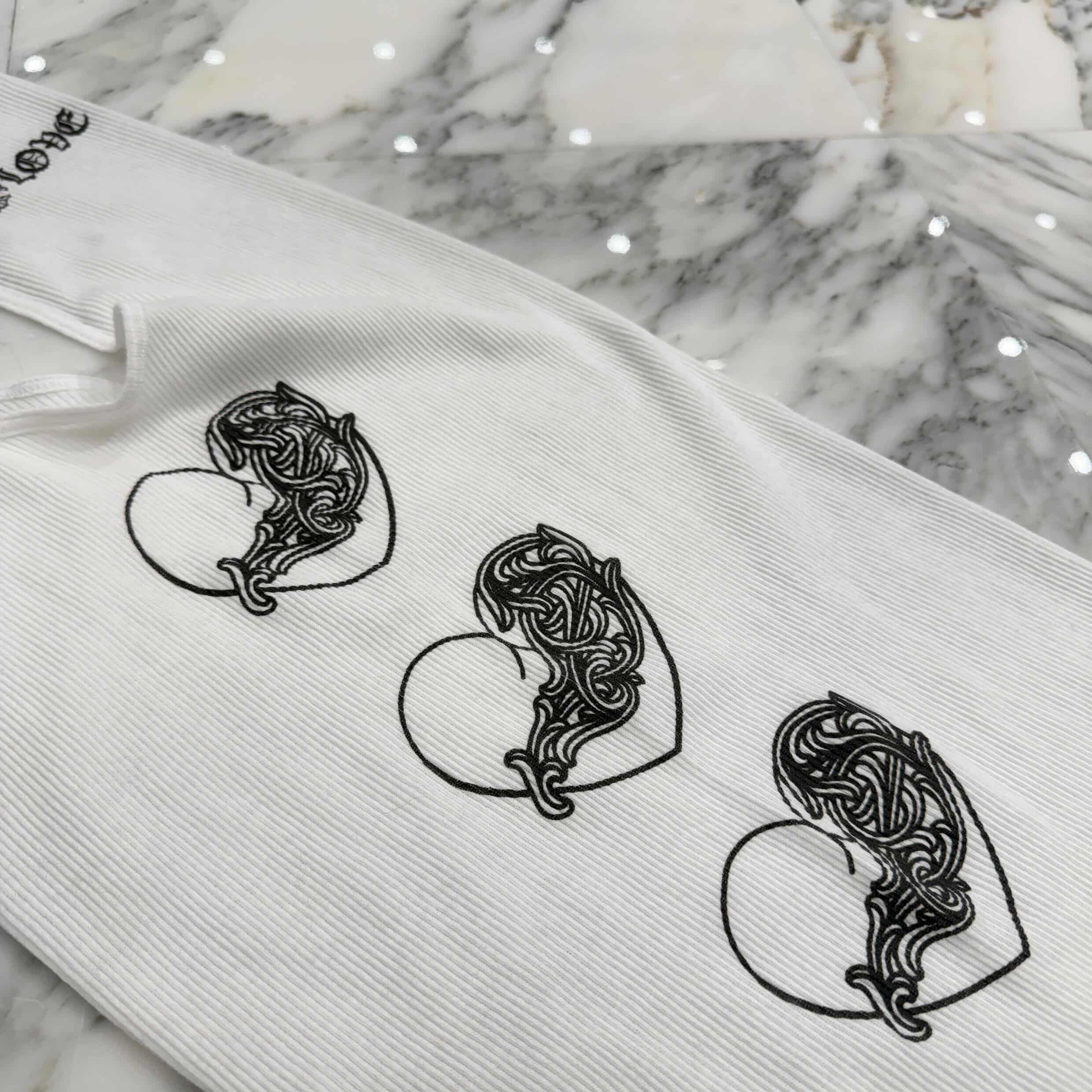 CHROME HEARTS Viny Heart "Love You" Rib Tank Top Size L クロムハーツ ヴィニーハート "ラブユー" リブ タンクトップ サイズL