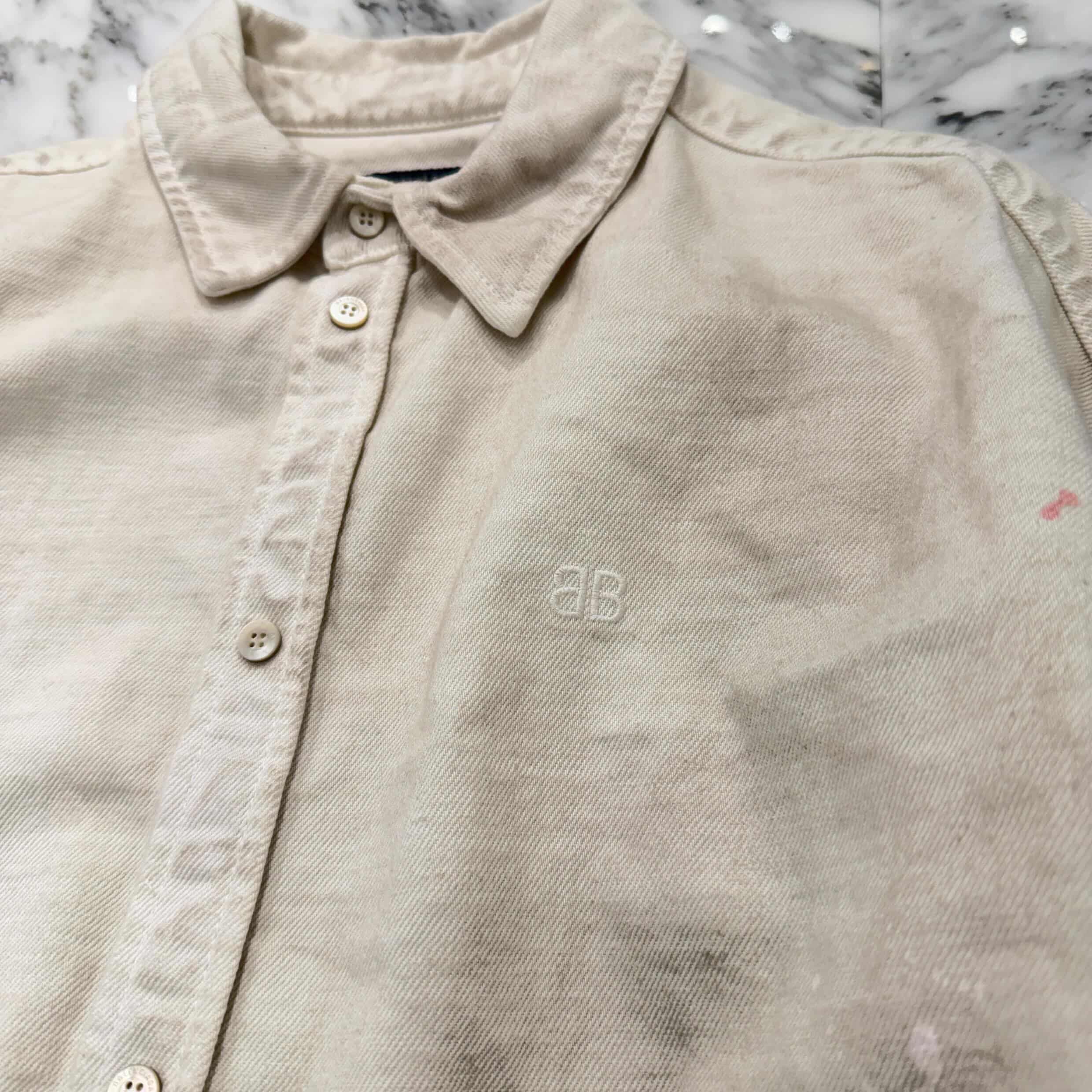 BALENCIAGA 2022SS Vintage Paint Processing Over Size Jacket Size S バレンシアガ ヴィンテージペイント加工 オーバーサイズ ジャケット サイズS
