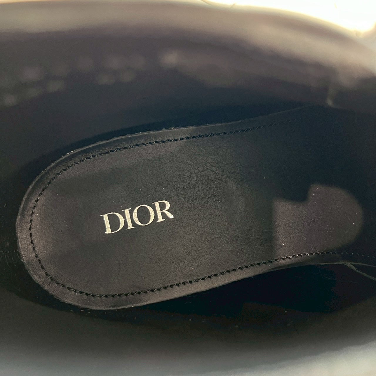 DIOR Side Zip Leather Short Boots 20EBM Size 42（27cm）ディオール サイドジップ レザーショートブーツ サイズ42(27cm)