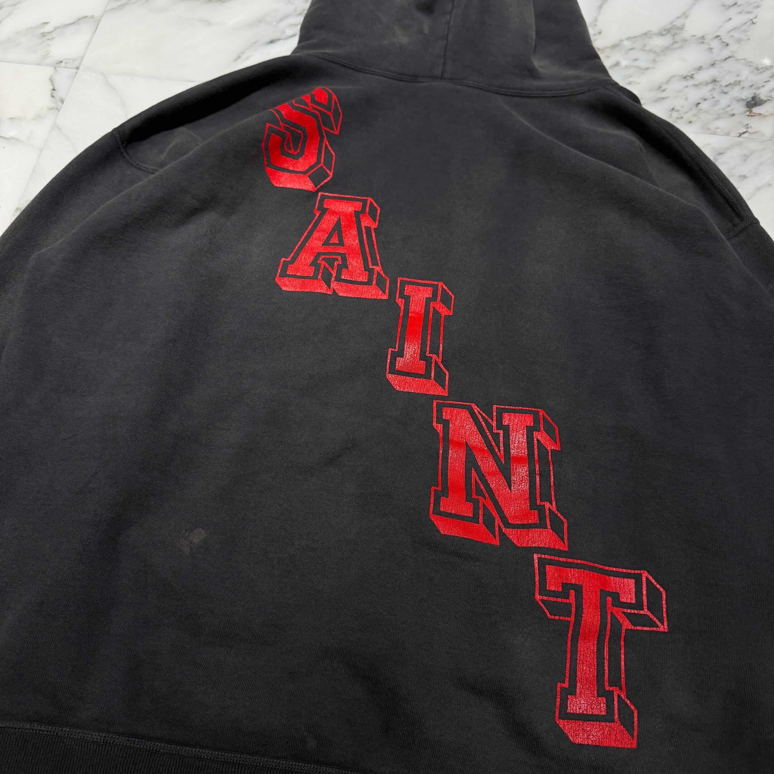 SAINT Mxxxxxx 2024SS ANGEL Pullover Hoodie SM-YS8-0000-034 Size XL セントマイケル エンジェル プルオーバーフーディ サイズXL