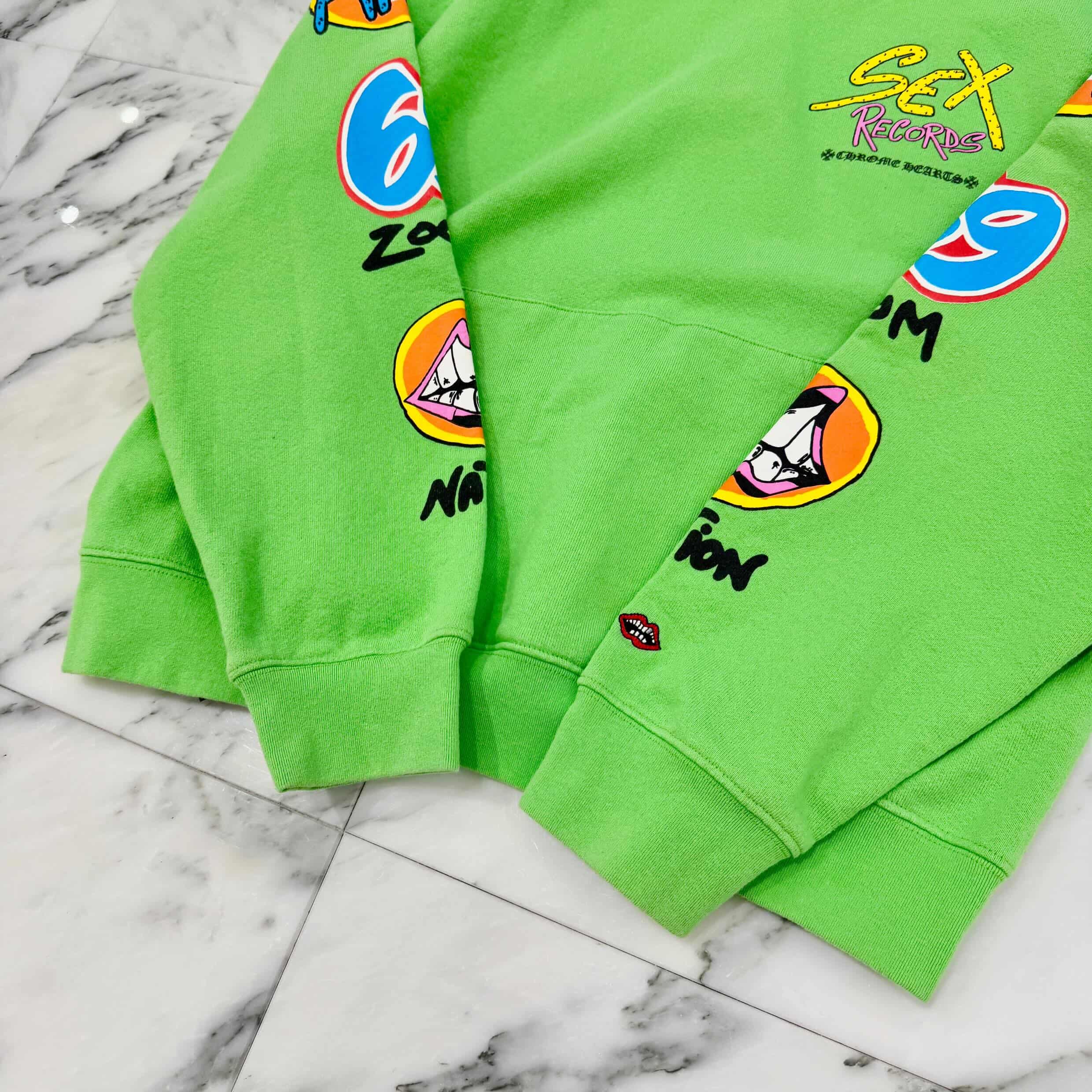 CHROME HEARTS × MATTY BOY 2021AW PPO SEXRCD Pullover Hoodie Size L