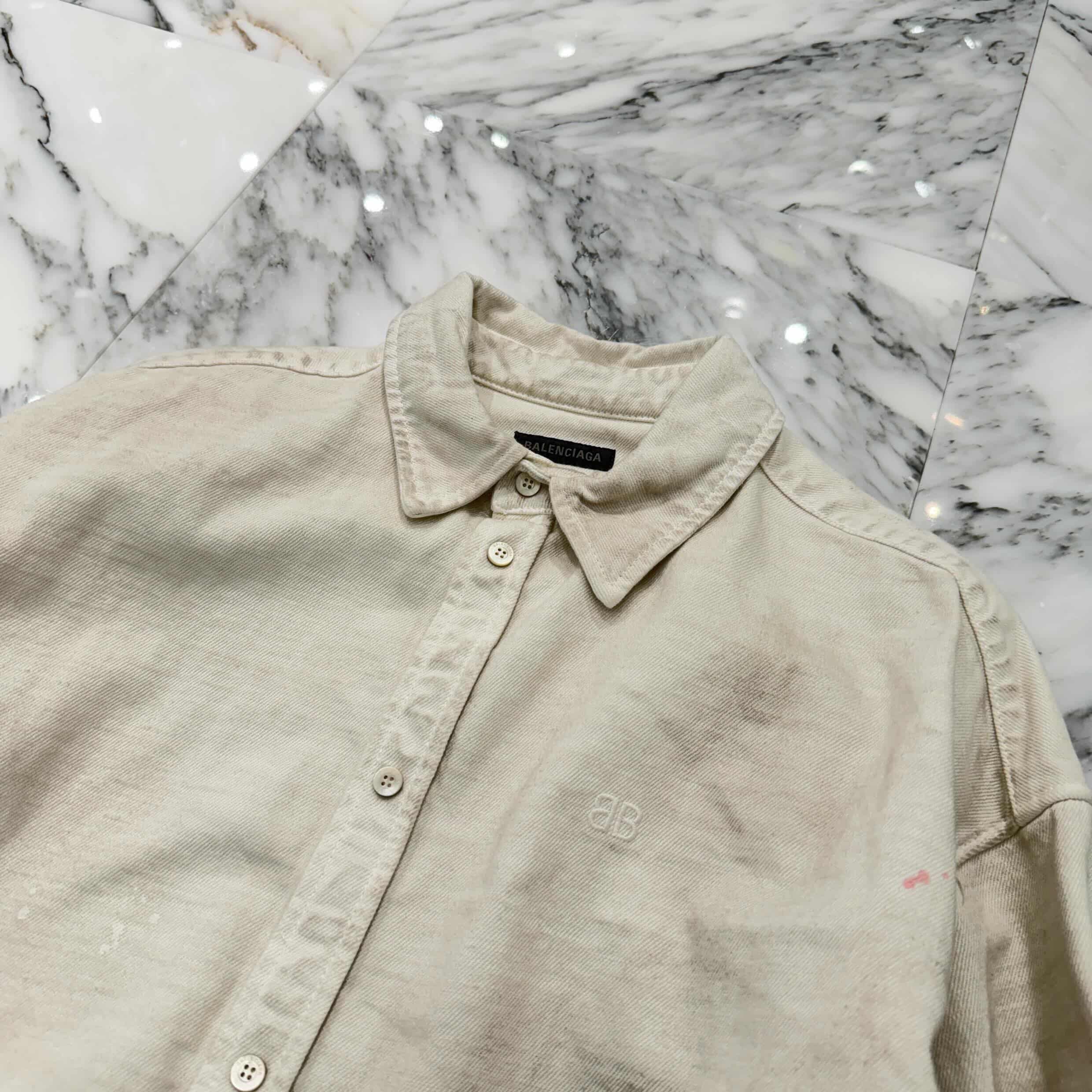 BALENCIAGA 2022SS Vintage Paint Processing Over Size Jacket Size S バレンシアガ ヴィンテージペイント加工 オーバーサイズ ジャケット サイズS