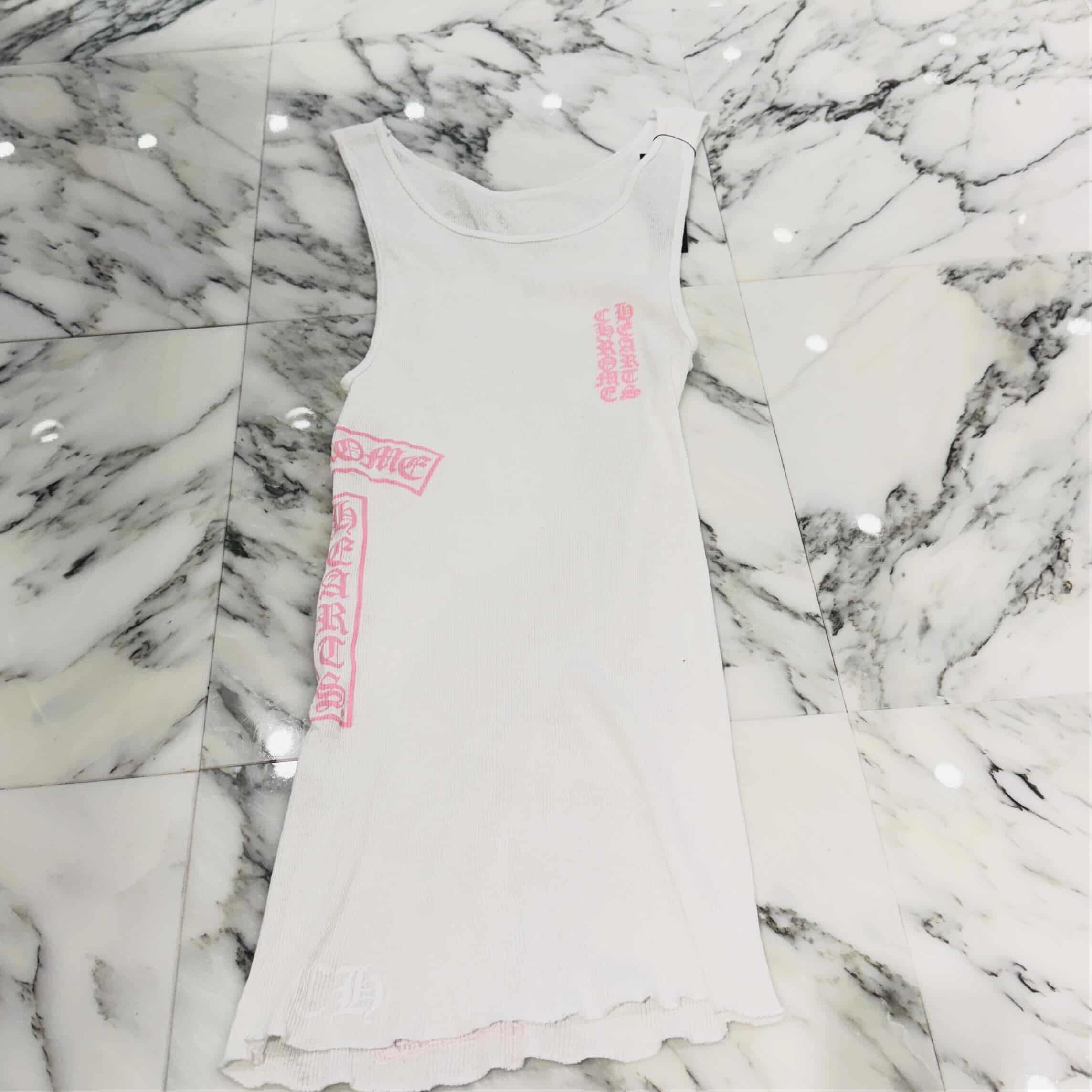 CHROME HEARTS 2025SS Vertical Side Logo Tank Top Size XL クロム