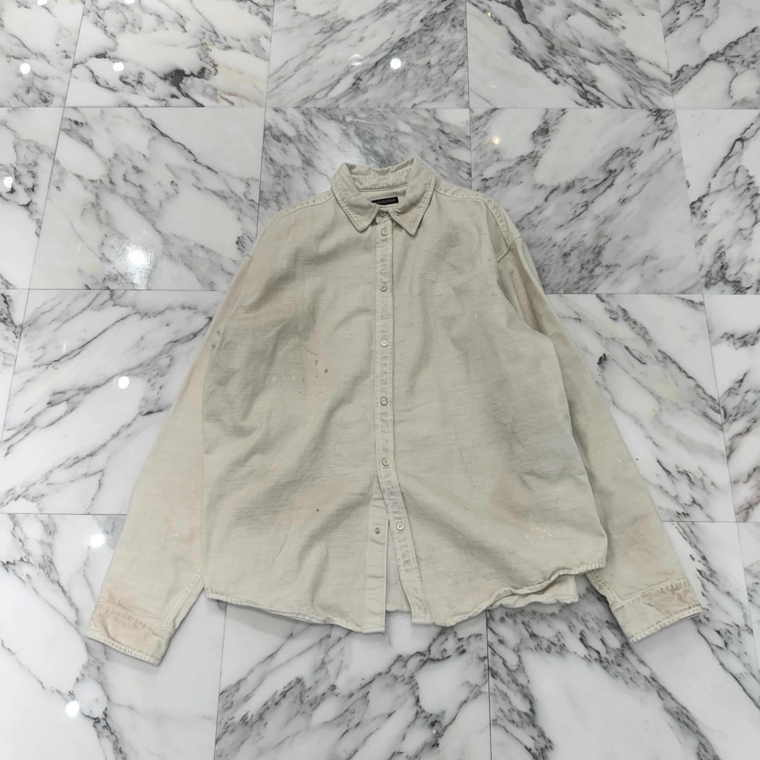 BALENCIAGA 2022SS Vintage Paint Processing Over Size Jacket Size S バレンシアガ ヴィンテージペイント加工 オーバーサイズ ジャケット サイズS