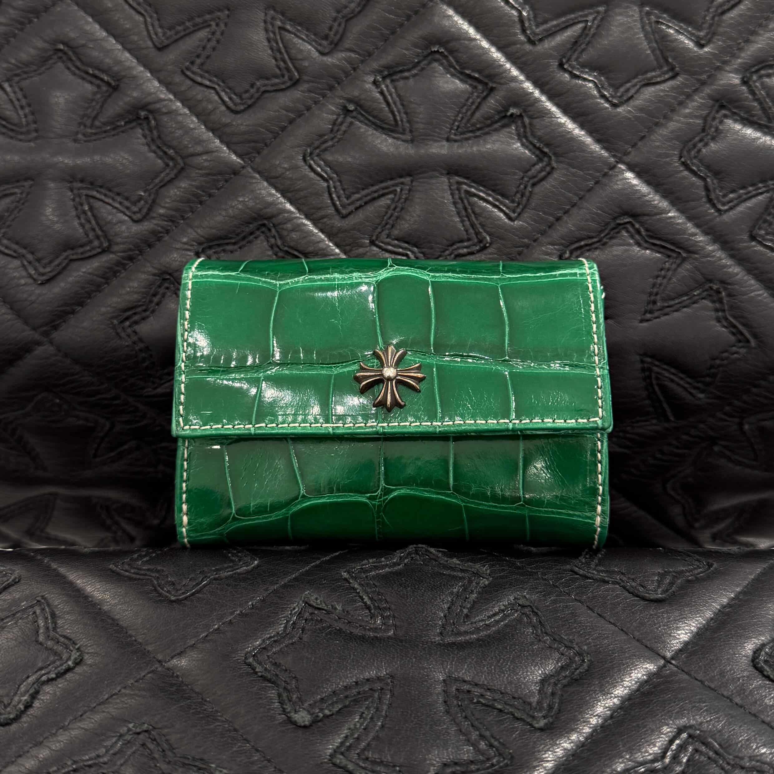 CHROME HEARTS ALLIGATOR CH Plus Tiny Wallet Card Case クロムハーツ