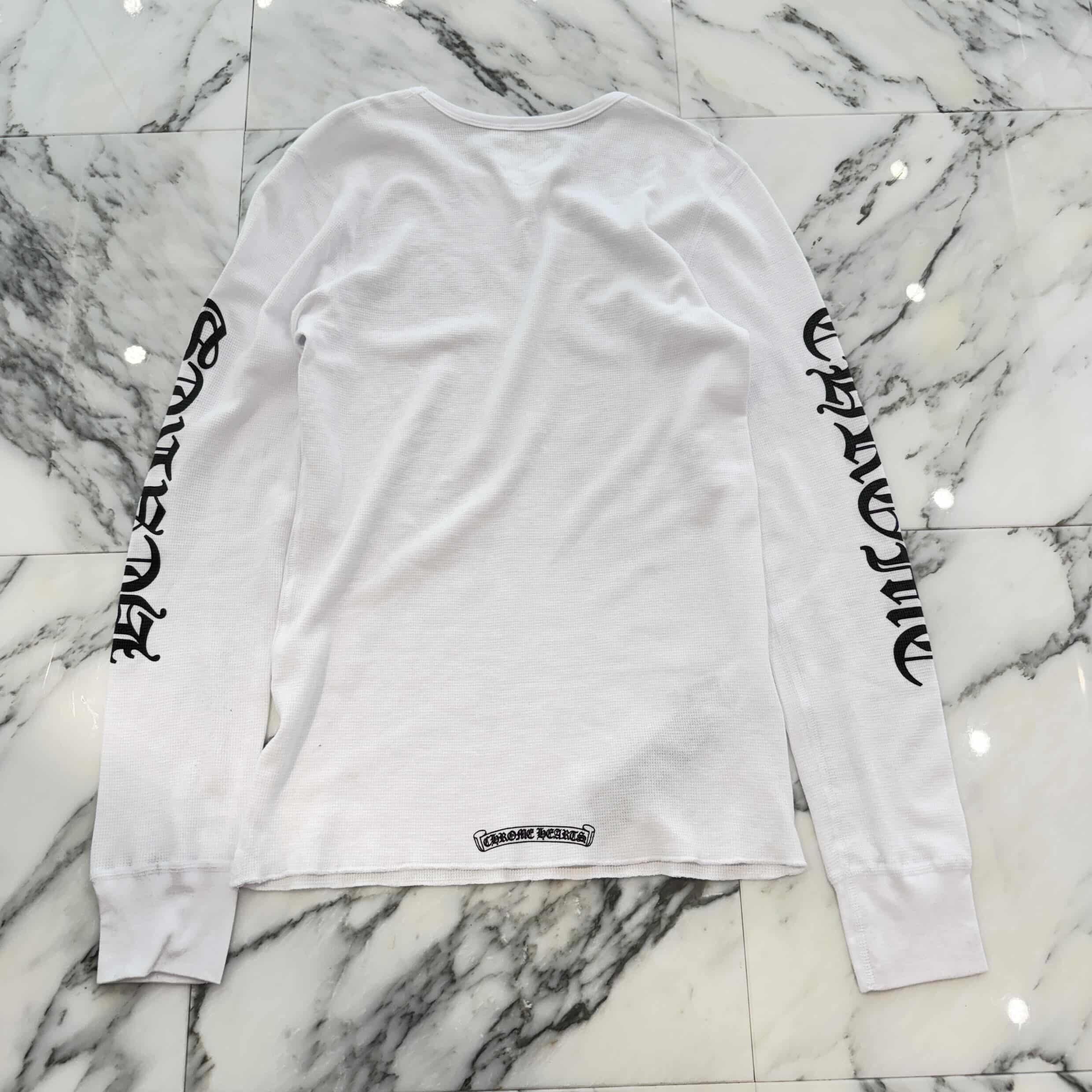 CHROME HEARTS 2025SS Scroll Label Arm Logo Print Thermal Long Sleeve Tee Size L クロムハーツ スクロールラベル アームロゴプリント  サーマル ロングスリーブ Tシャツ サイズL