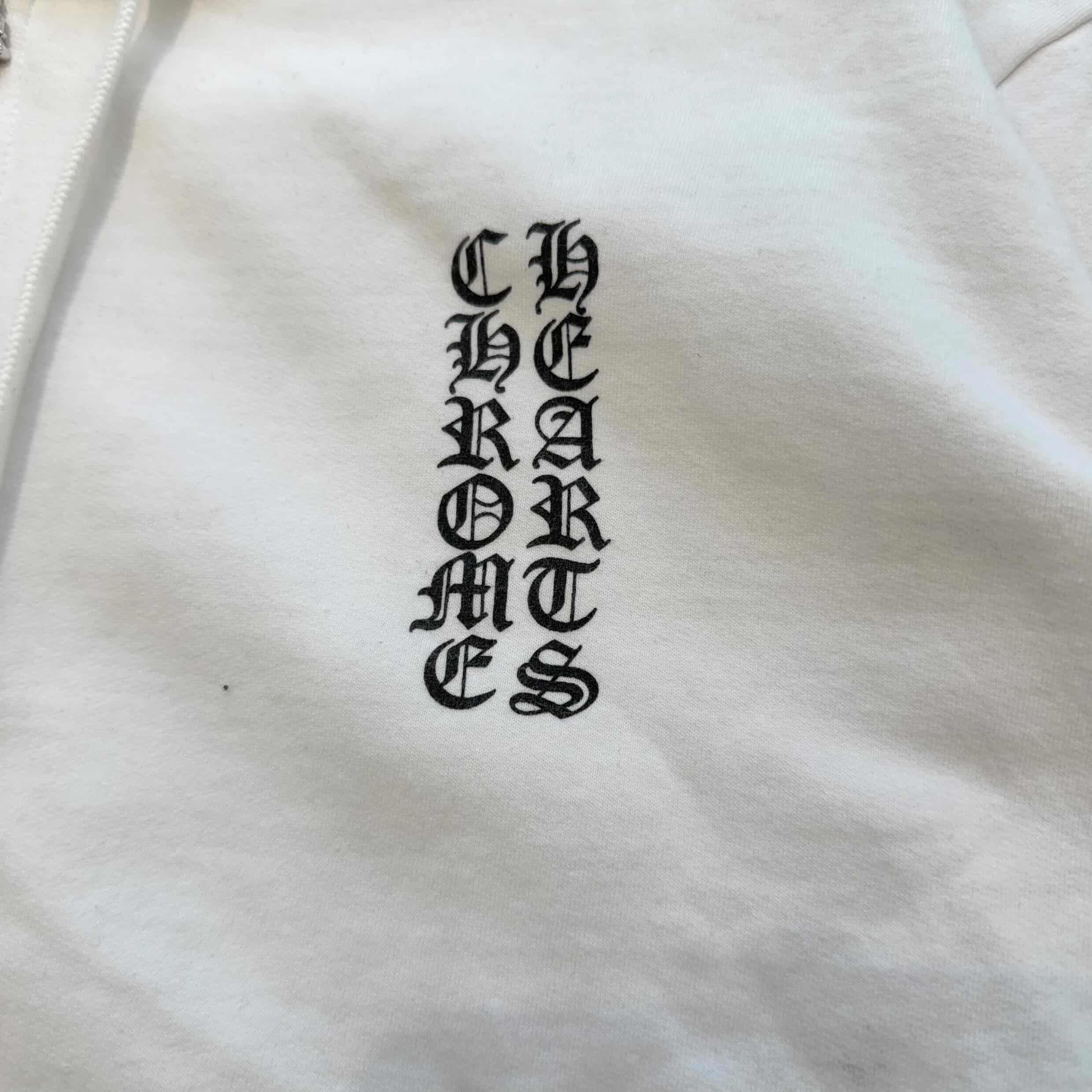CHROME HEARTS Vertical Logo Zip Up Hoodie Size L クロムハーツ バーティカル ロゴ ジップアップフーディーサイズL