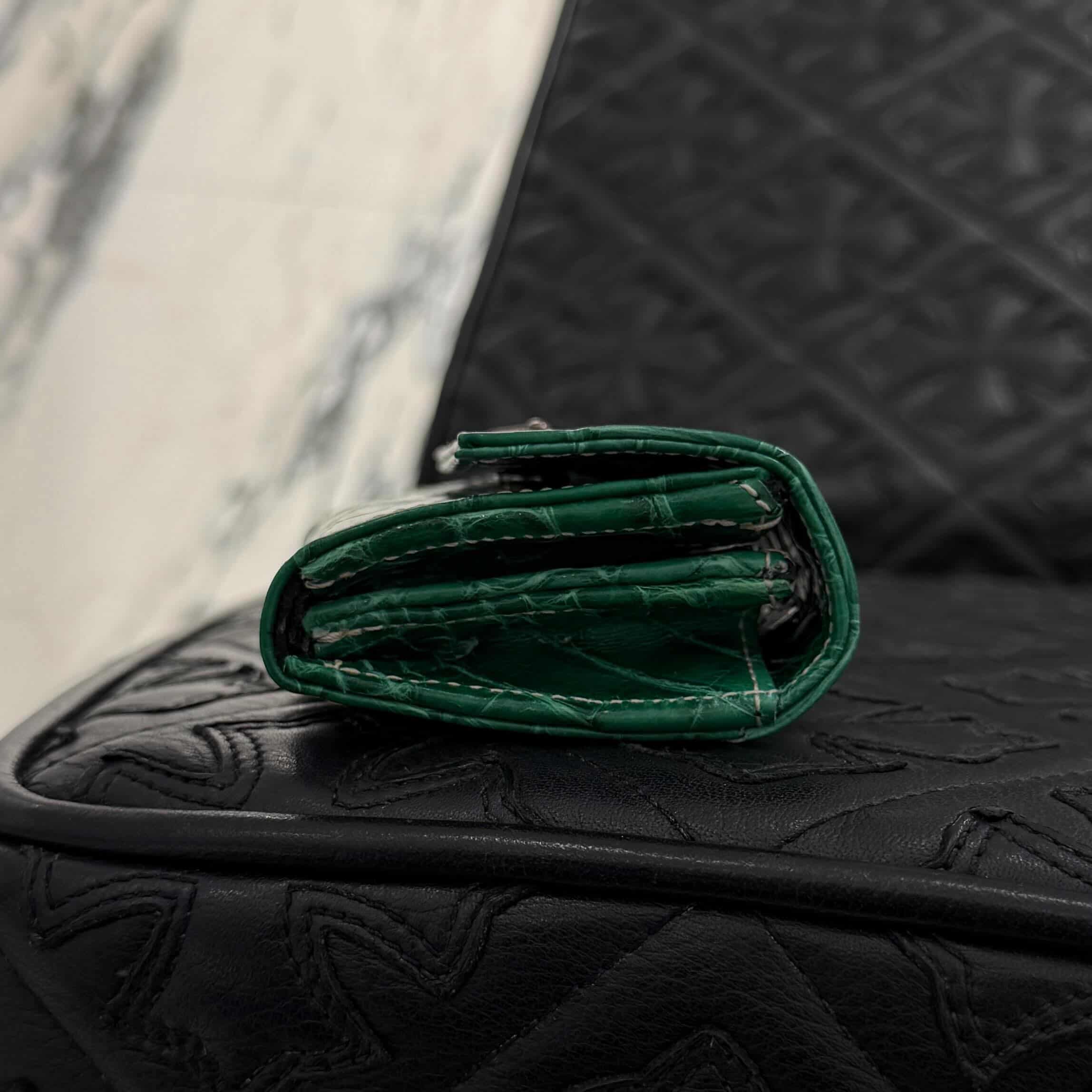 CHROME HEARTS ALLIGATOR CH Plus Tiny Wallet Card Case クロムハーツ